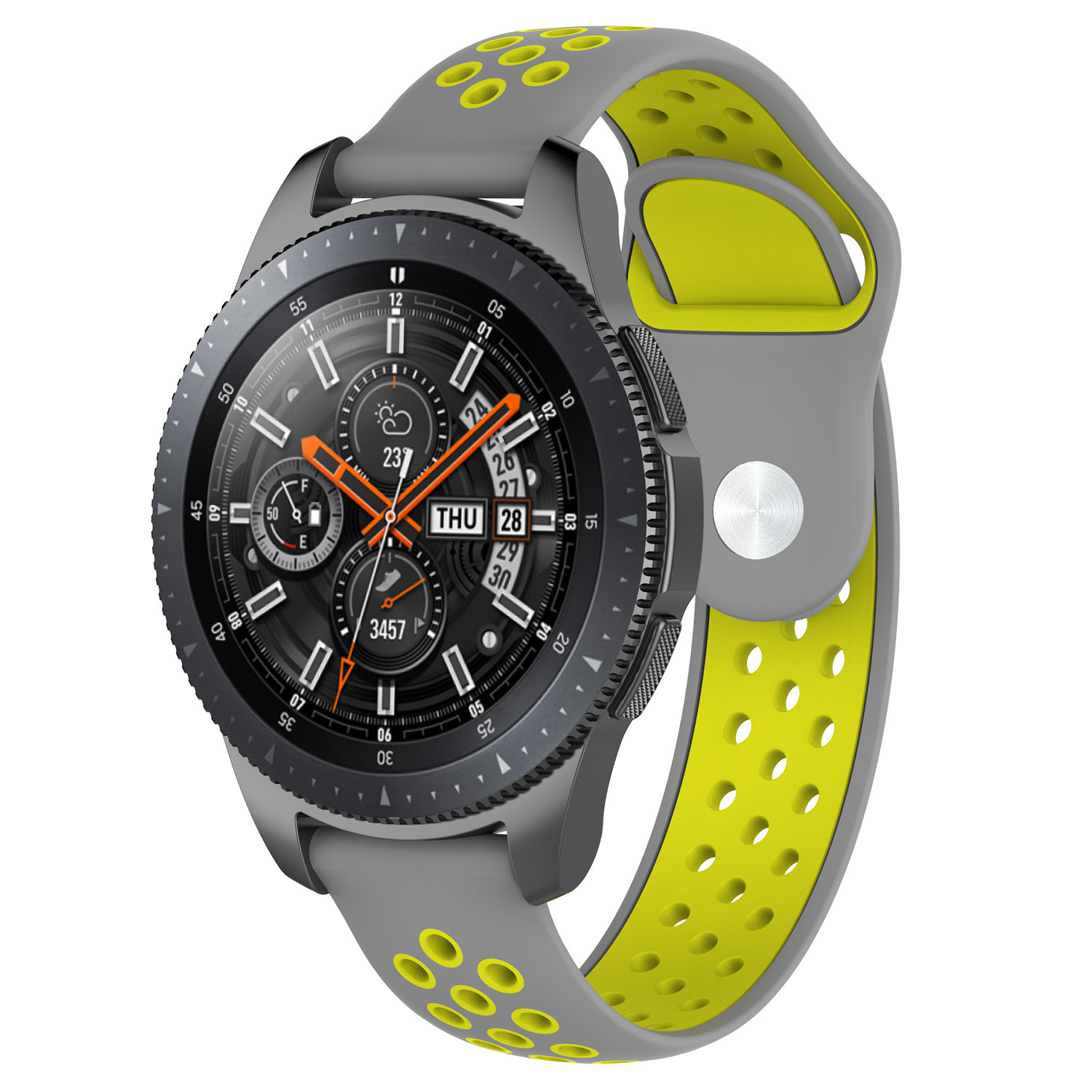 Huawei Watch GT dubbel sport band - grijs geel