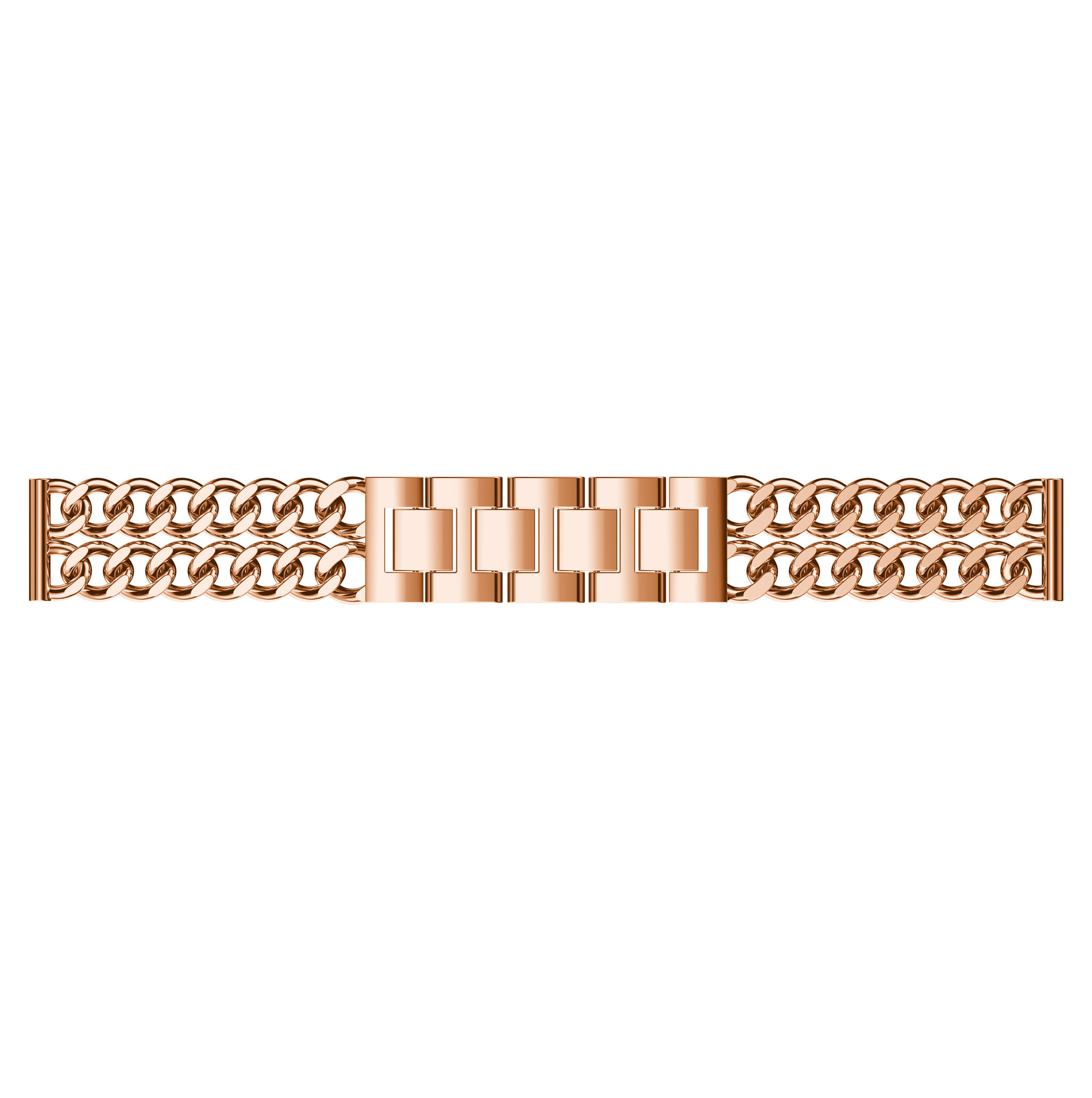 Fitbit Versa cowboy stalen schakel band - rose goud