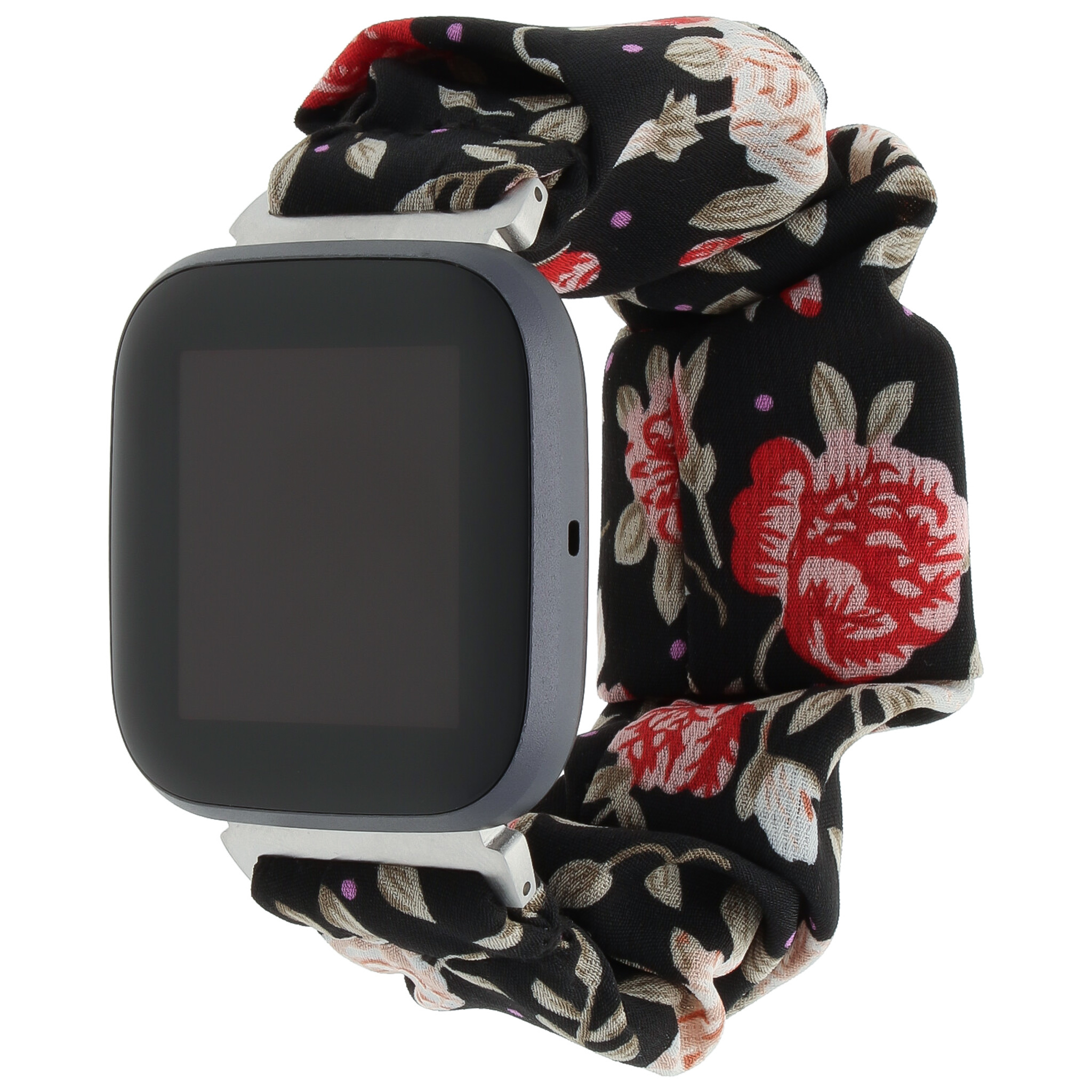 Fitbit Versa nylon scrunchie band - rozen mix