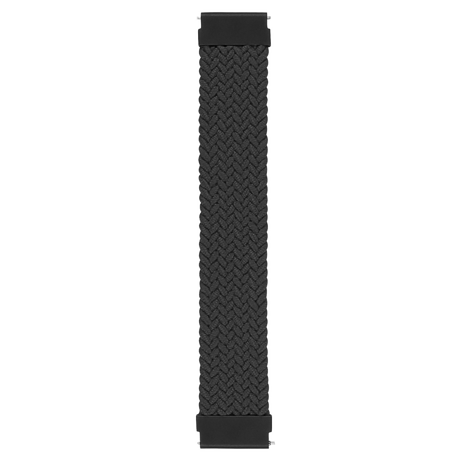 Garmin Vivoactive / Vivomove nylon gevlochten solo band - houtskool