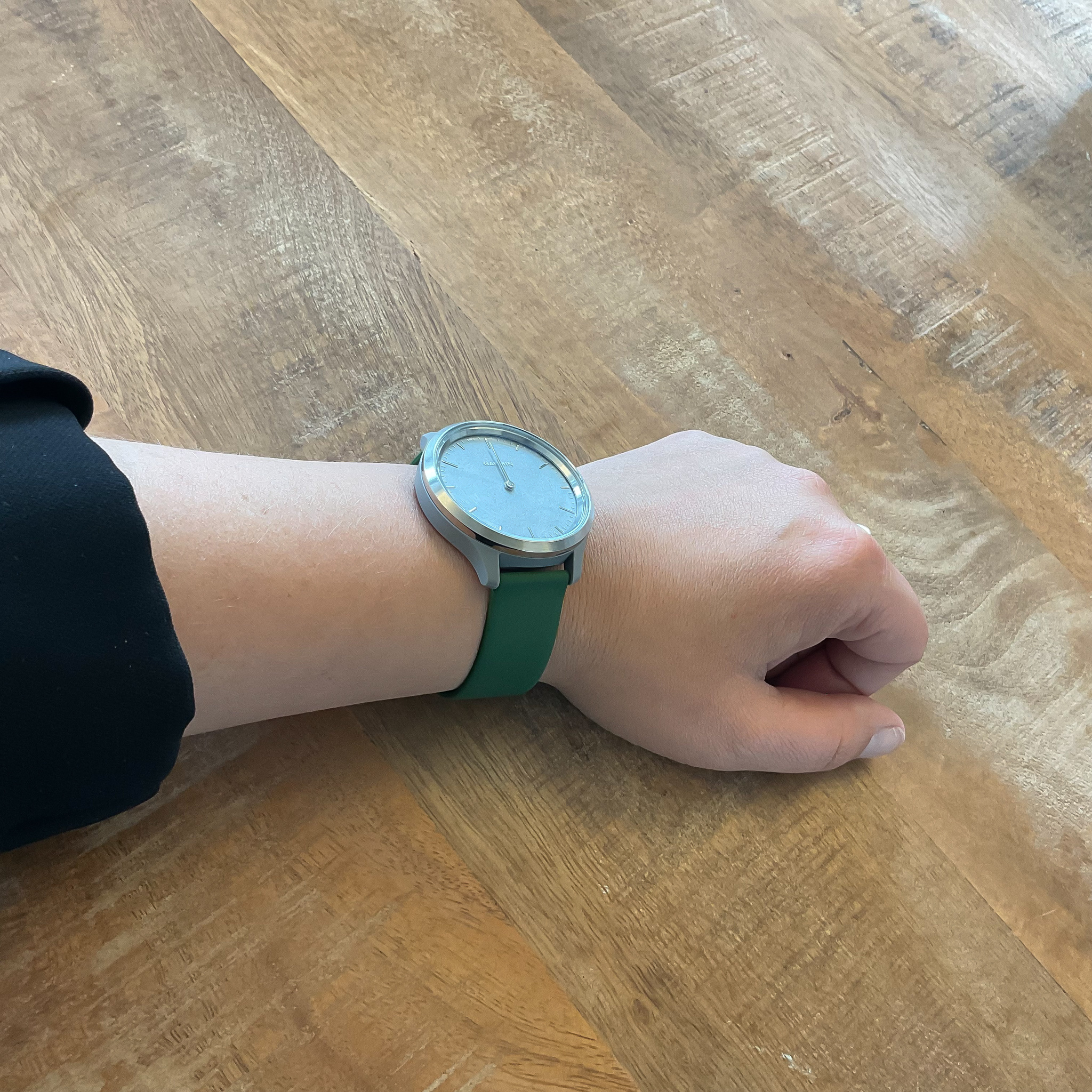 Garmin Vivoactive / Vivomove siliconen sport band - legergroen