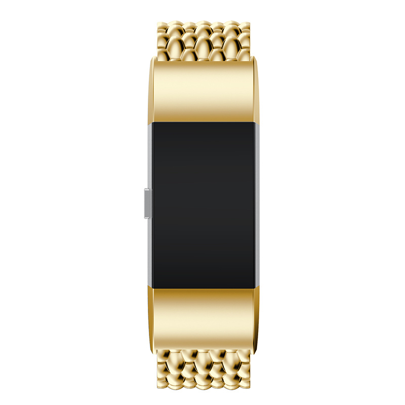 Fitbit Charge 3 & 4 draak stalen schakel band - goud