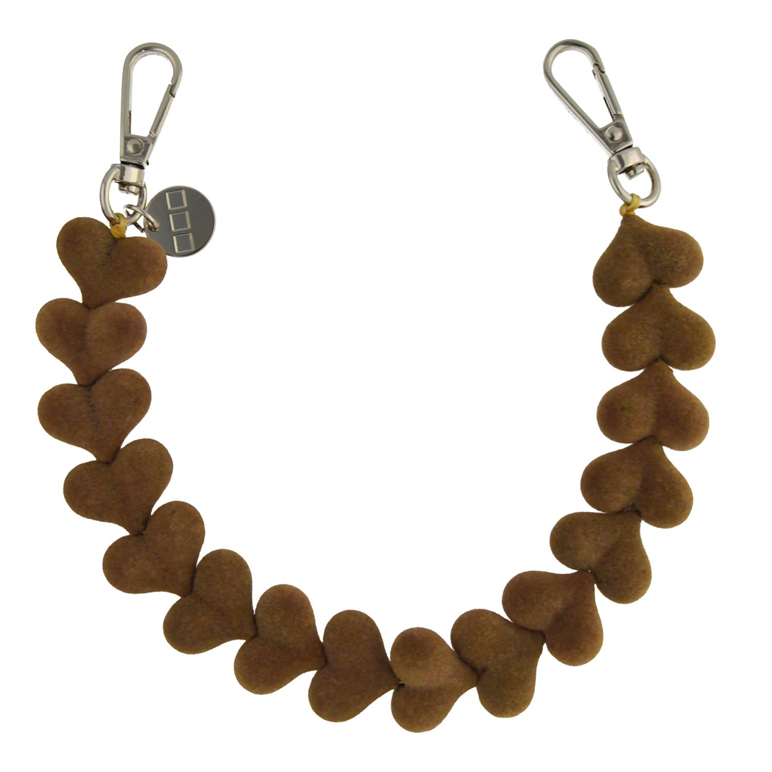 Telefoonkoord-Fluwee-Heart-bruin-zilver-7440850496449-123watches