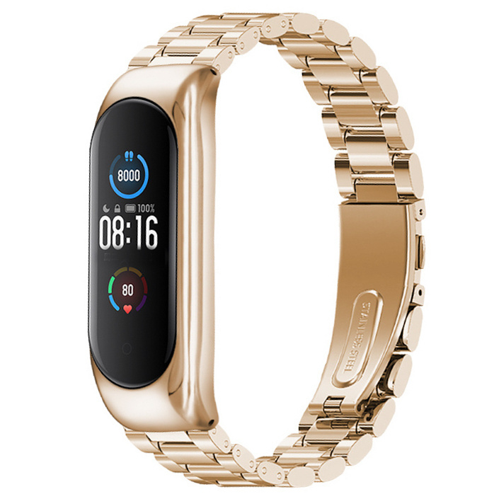 Xiaomi Mi 3/4/5/6 kralen stalen schakel band - champagne