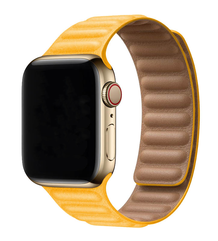 Apple Watch leren solo band - geel