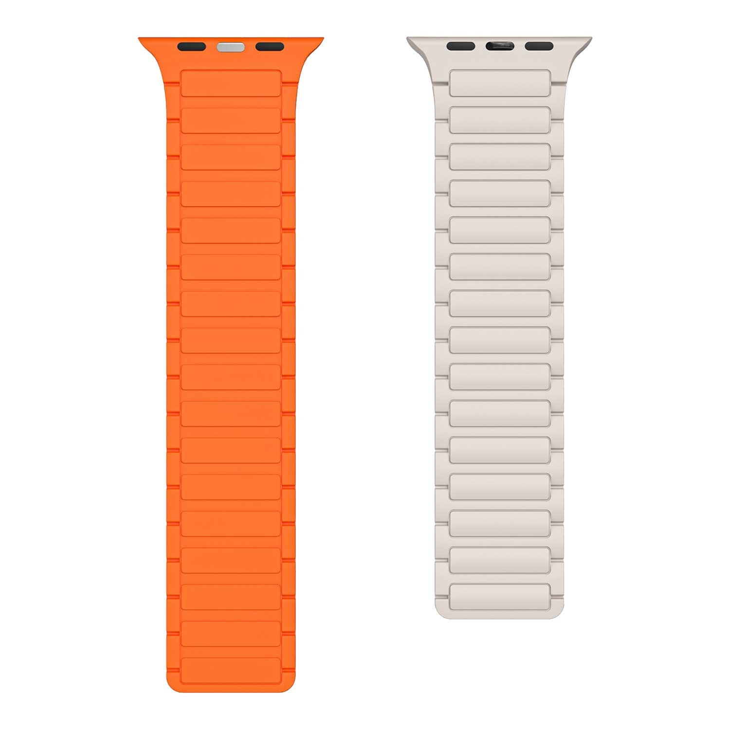 Apple Watch band Zyro – siliconen – sterrenlicht oranje