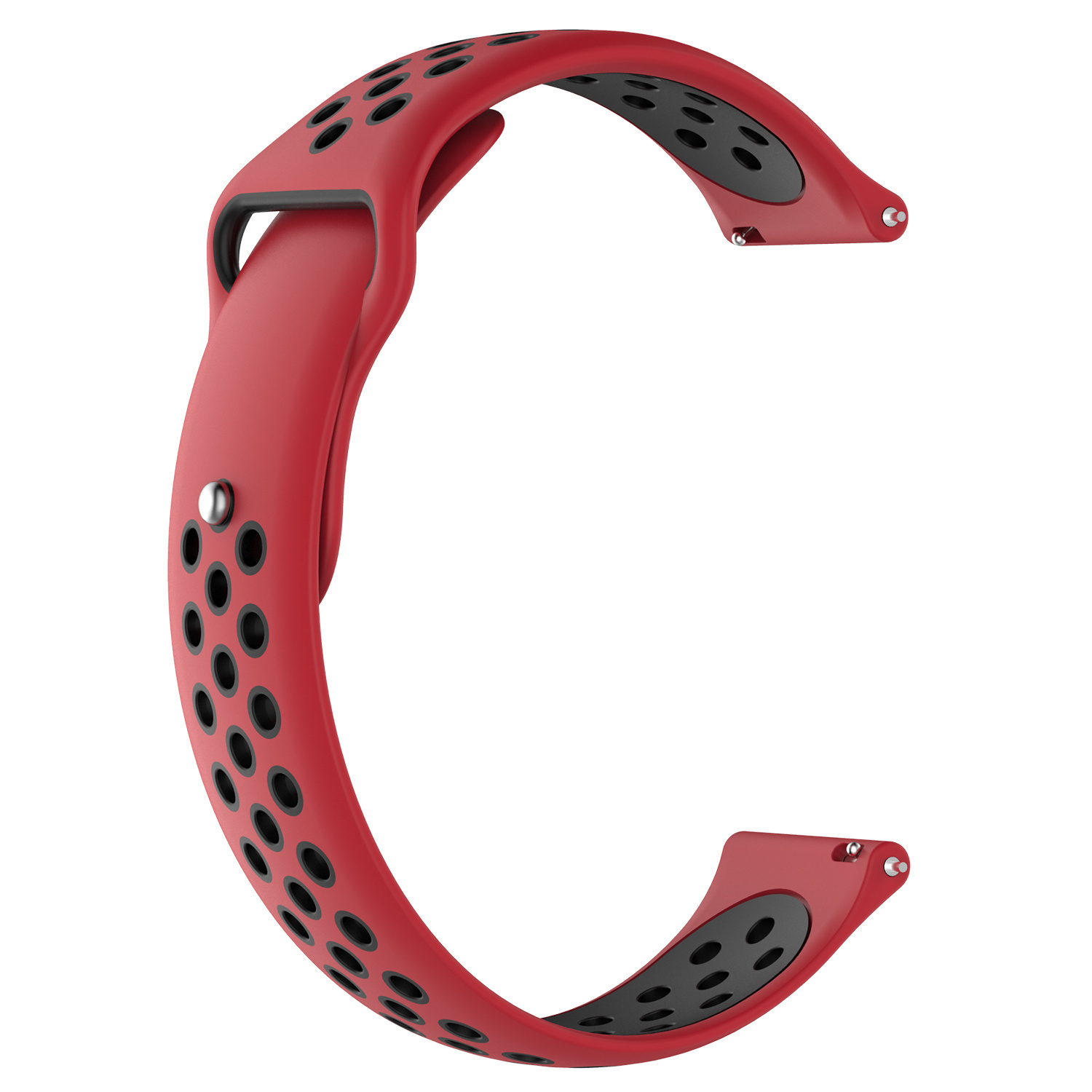 Polar Ignite dubbel sport band - rood zwart