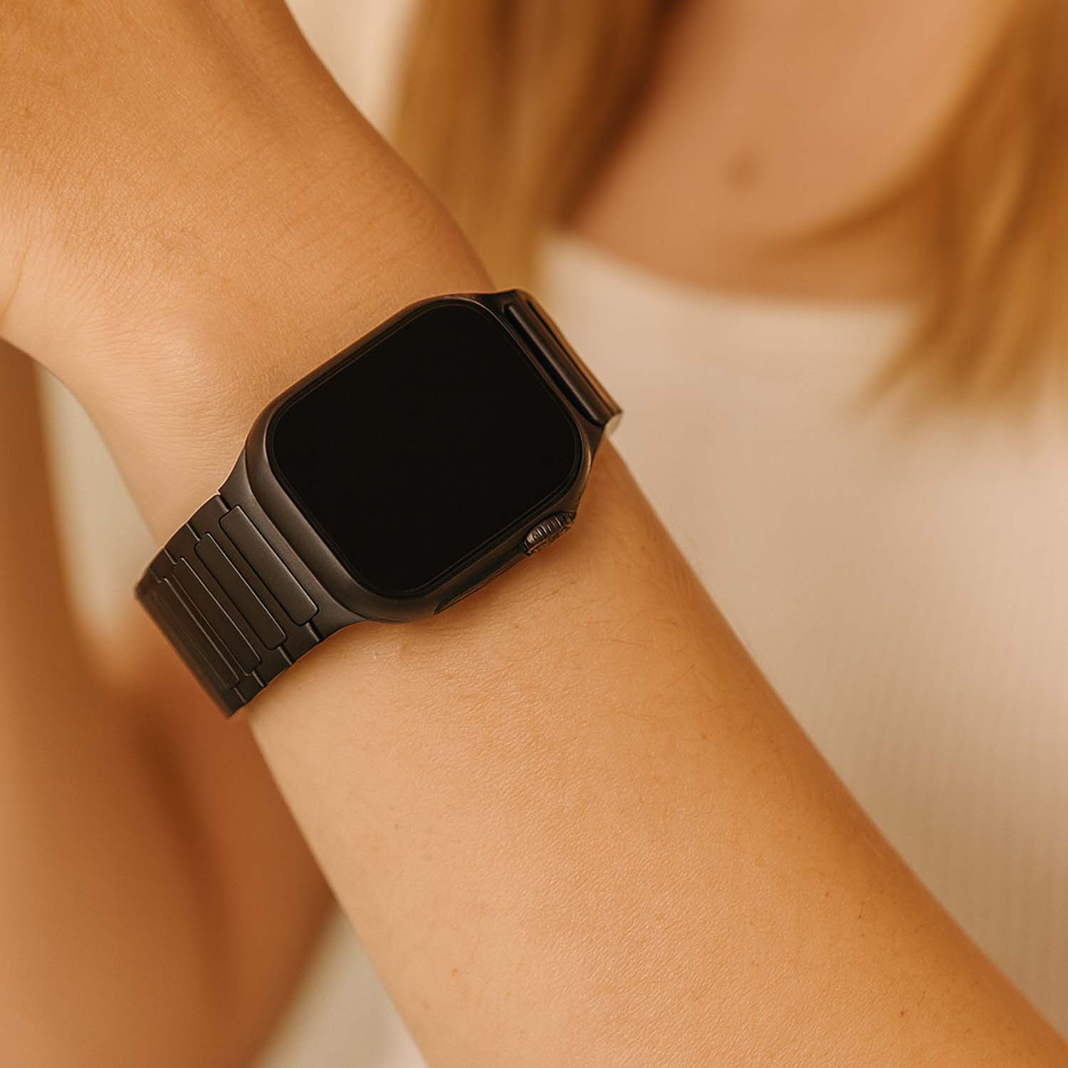 Apple Watch band Zyro – siliconen – zwart