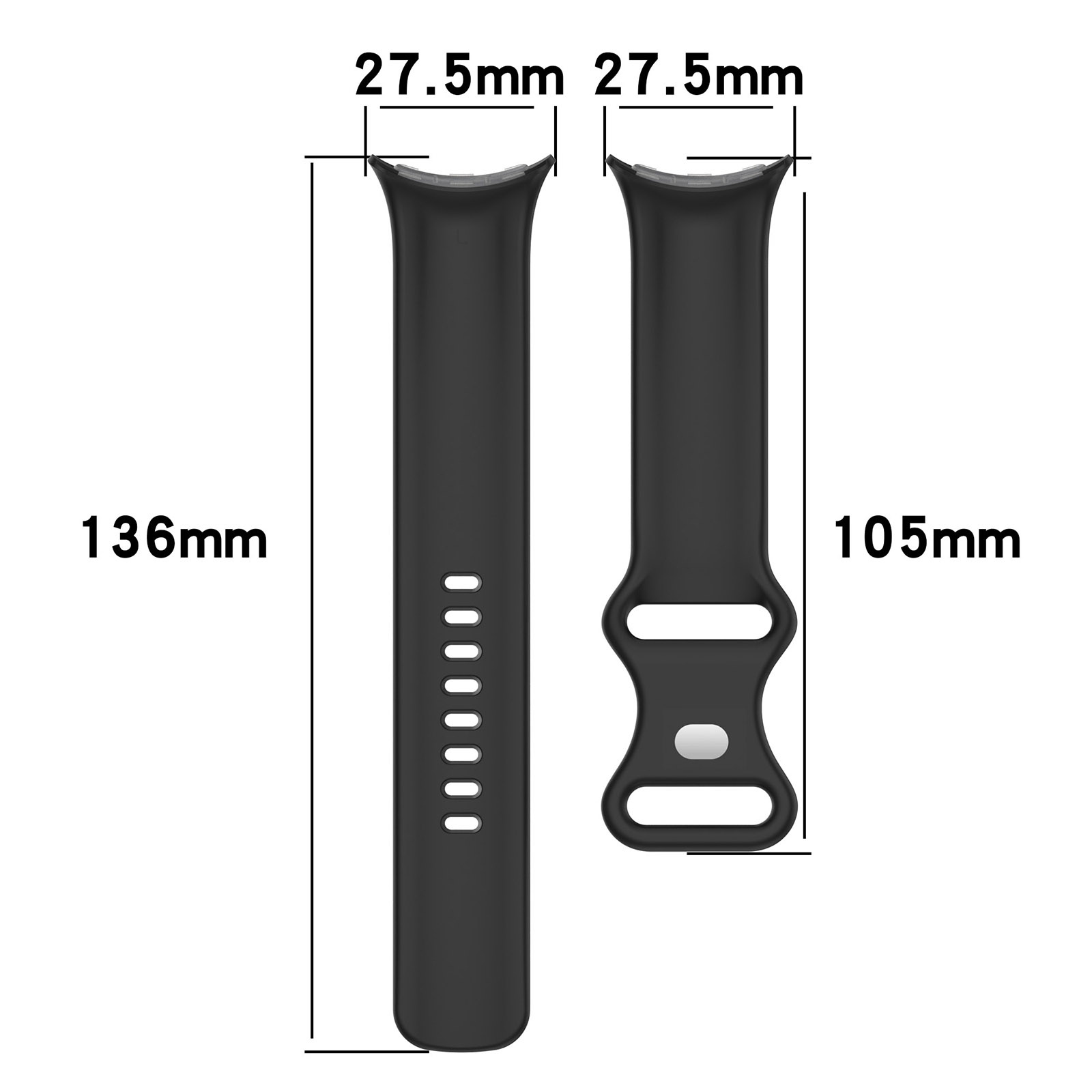 Google Pixel Watch sport band - oranje