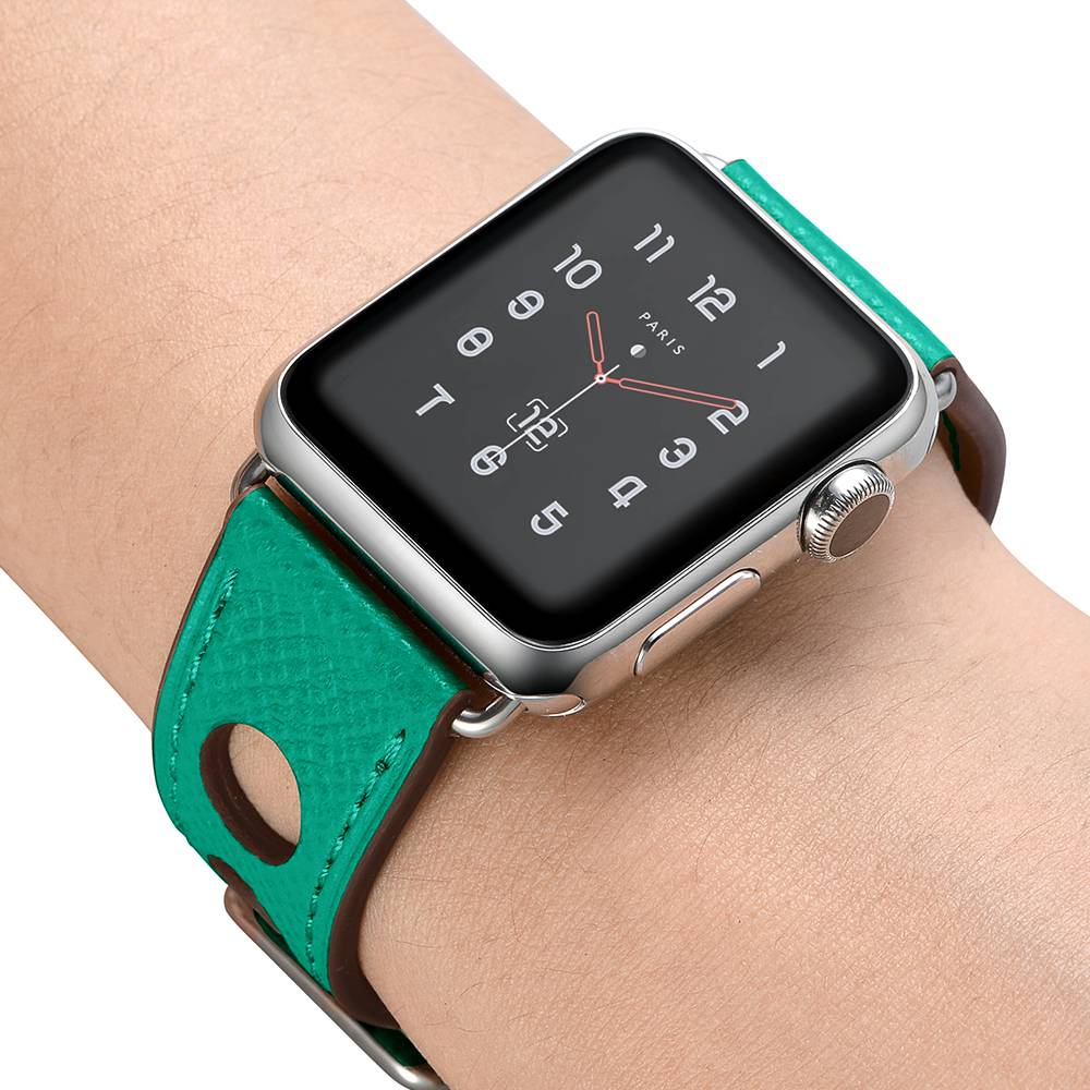 Apple Watch leren hermes band - groen