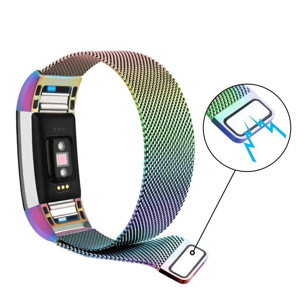 Fitbit Charge 2 milanese band - colorful