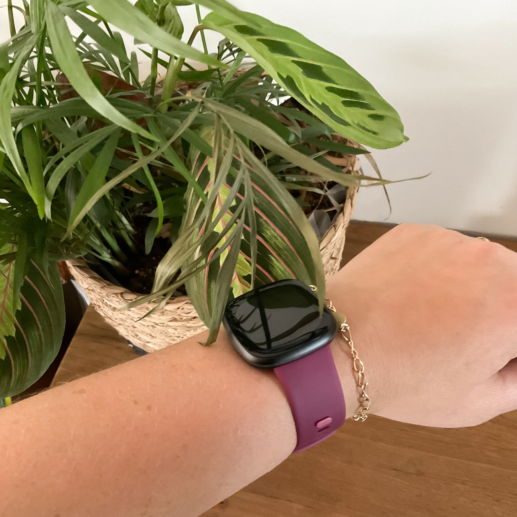 Fitbit Versa 3 / Sense sport band - wijnrood