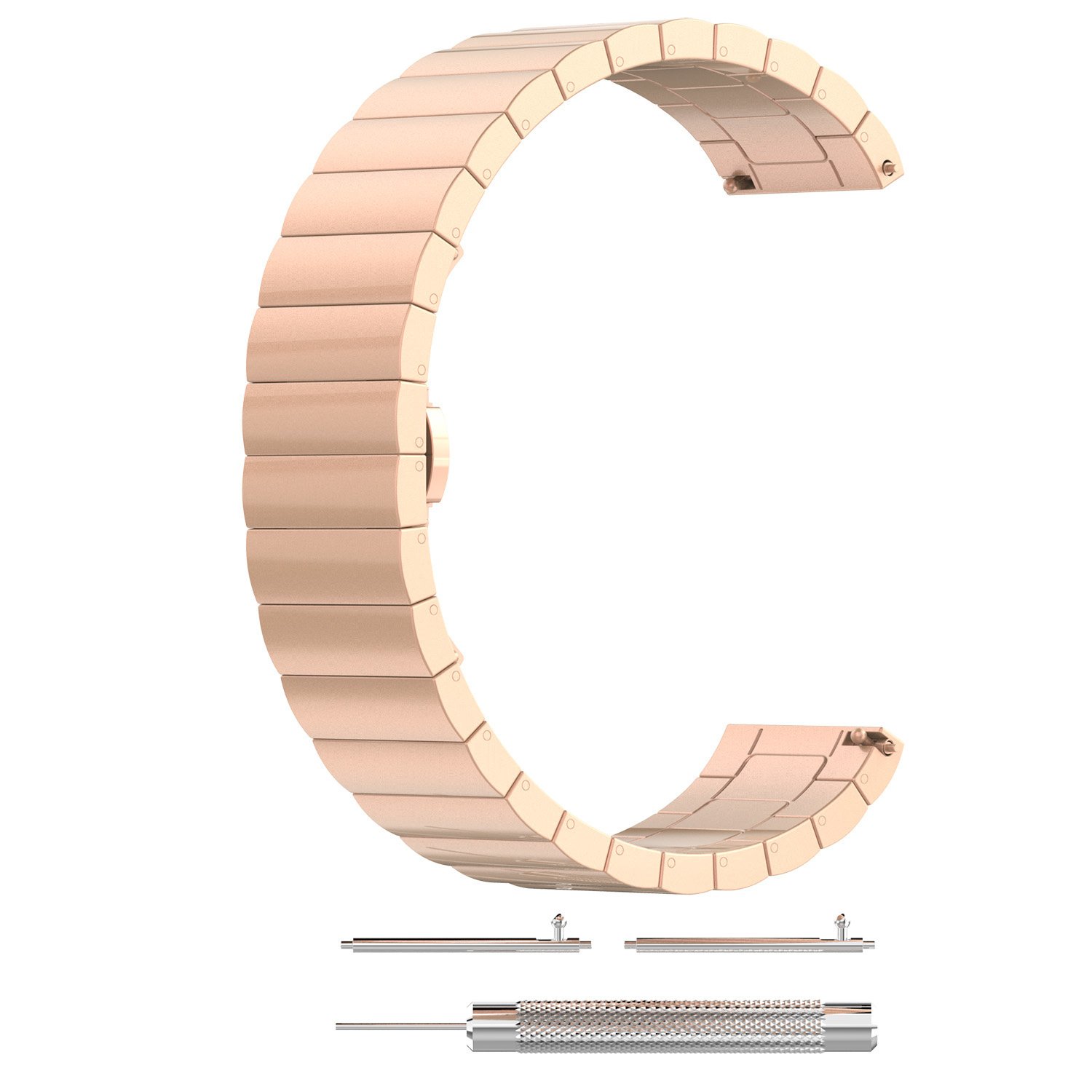 Polar Vantage M / Grit X stalen schakel band - rose goud