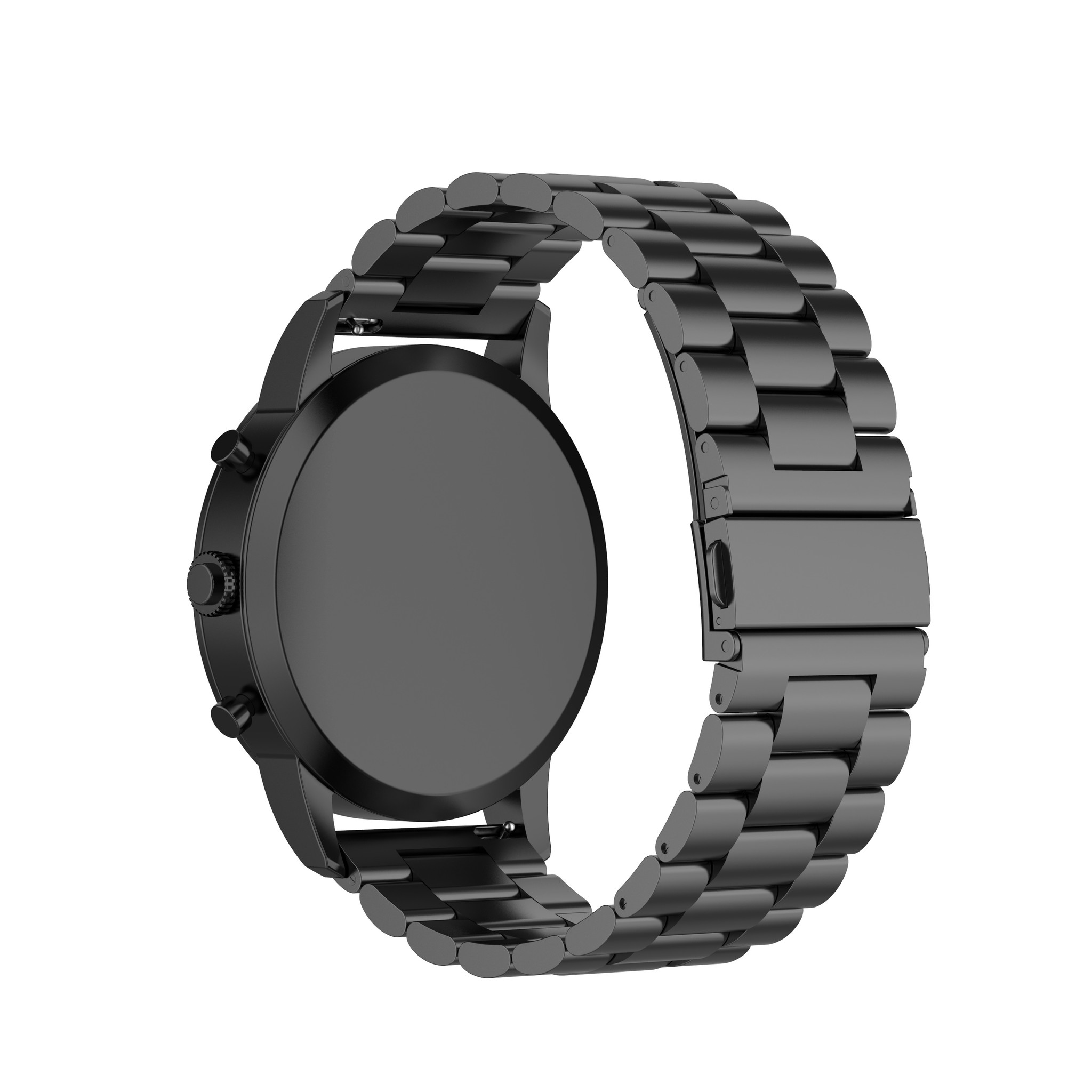 Garmin Vivoactive / Vivomove kralen stalen schakel band - zwart