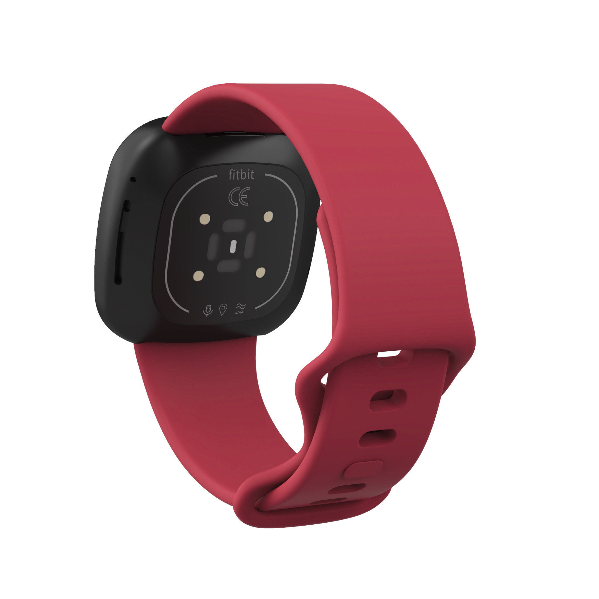 Fitbit Versa 3 / Sense sport band - donkerrood