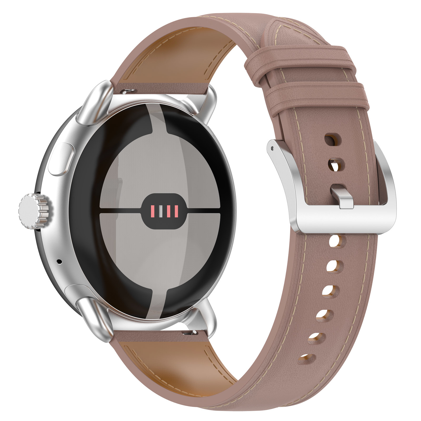 Google Pixel Watch leren band - beige