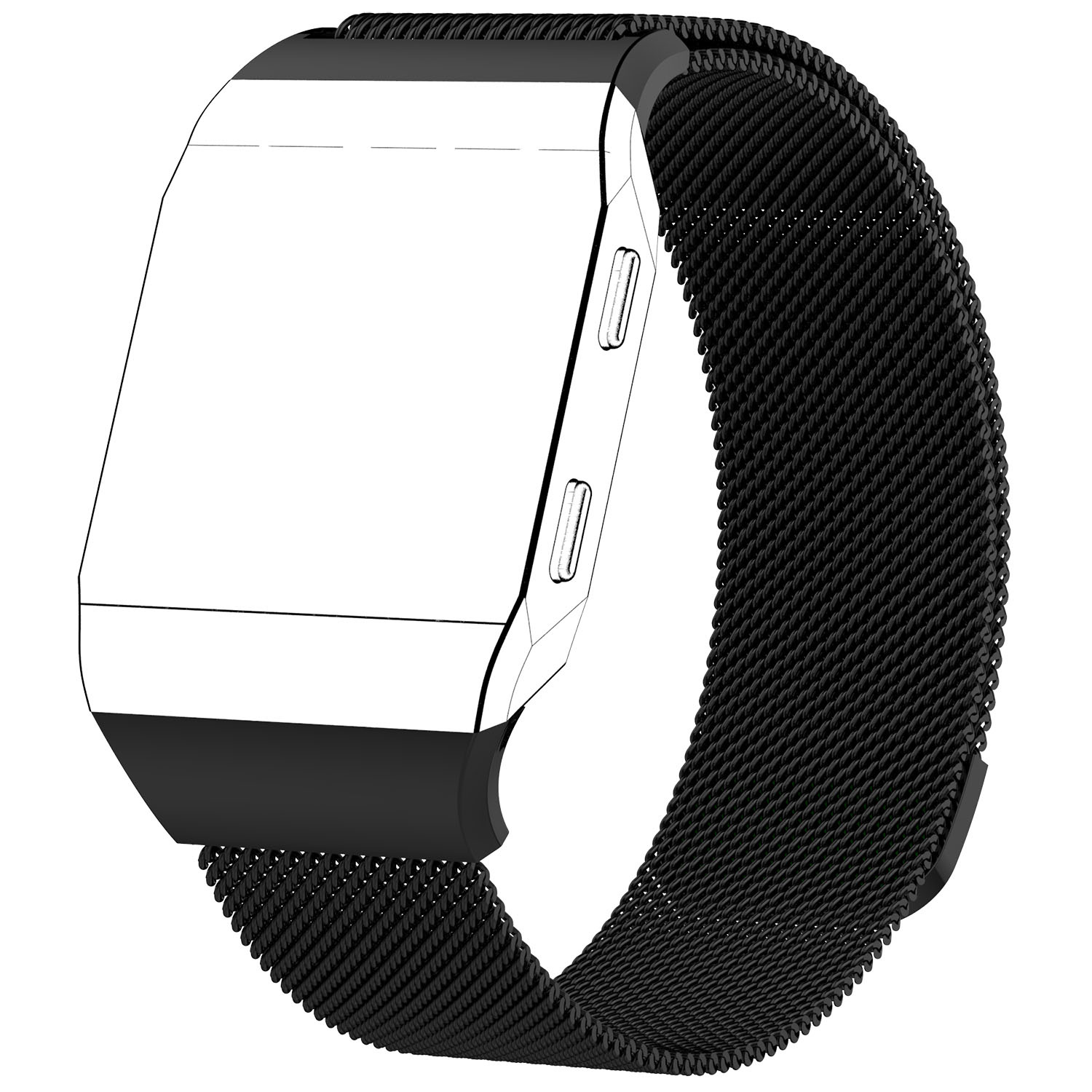 Fitbit Ionic milanese band - zwart