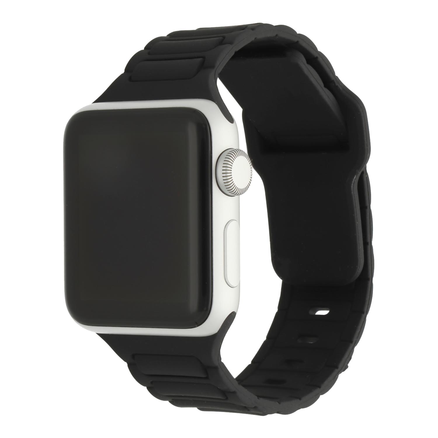 Apple Watch band Raveo – siliconen – zwart