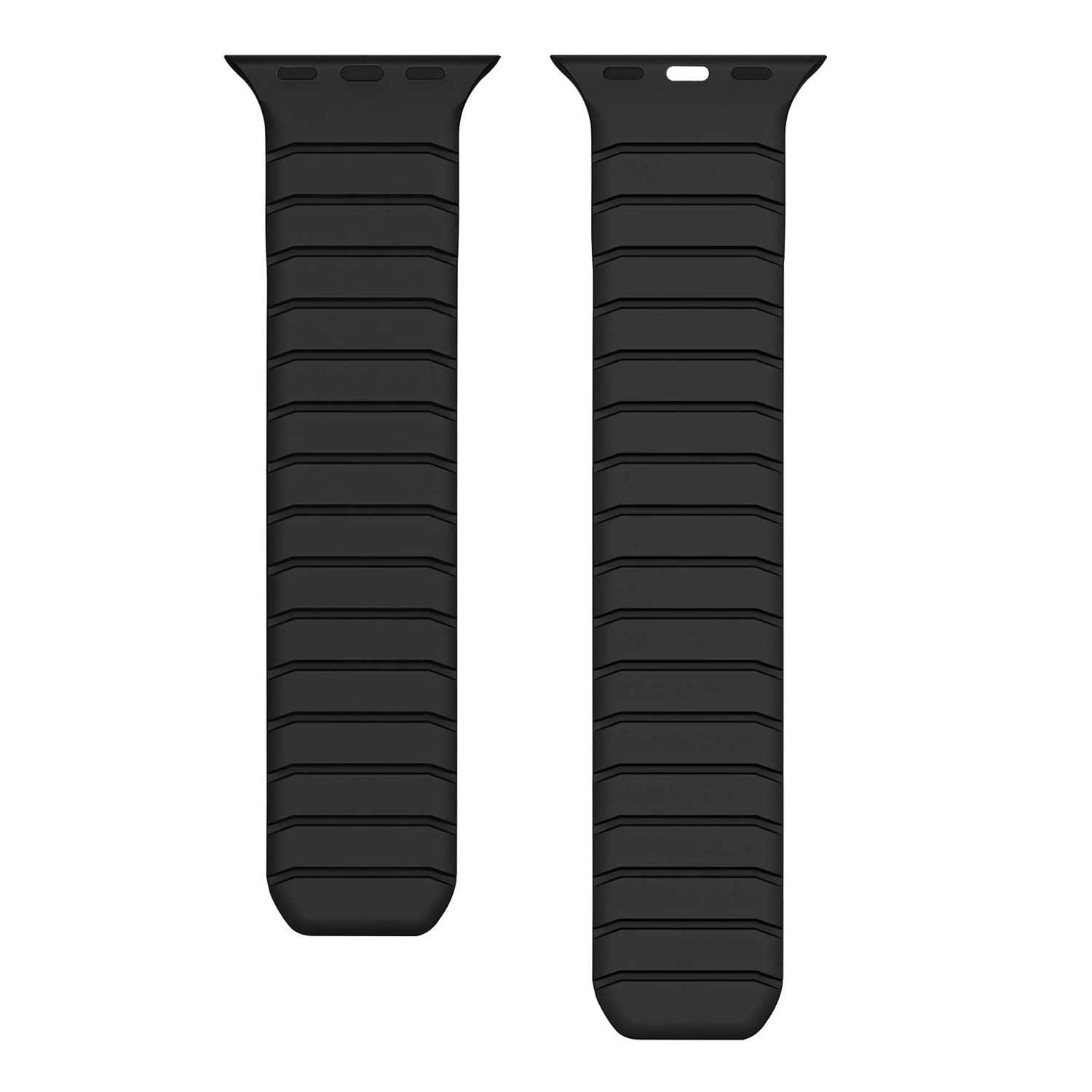 Apple Watch band Vetra – siliconen – zwart