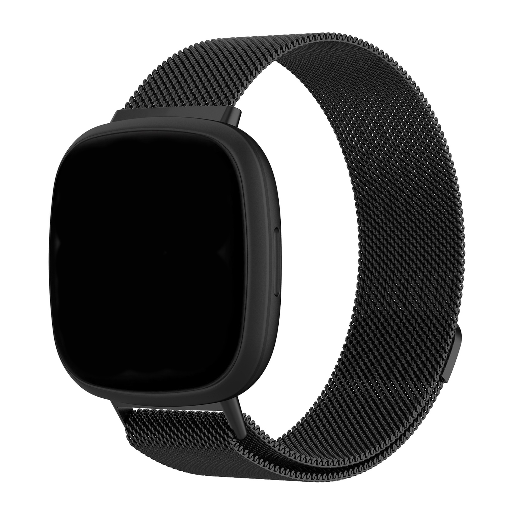 Fitbit Versa 3 / Sense milanese band - zwart