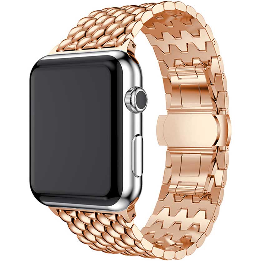Apple-Watch-draak-stalen-schakel-band-rose-goud-7440849326344-123watches-hoofdfoto