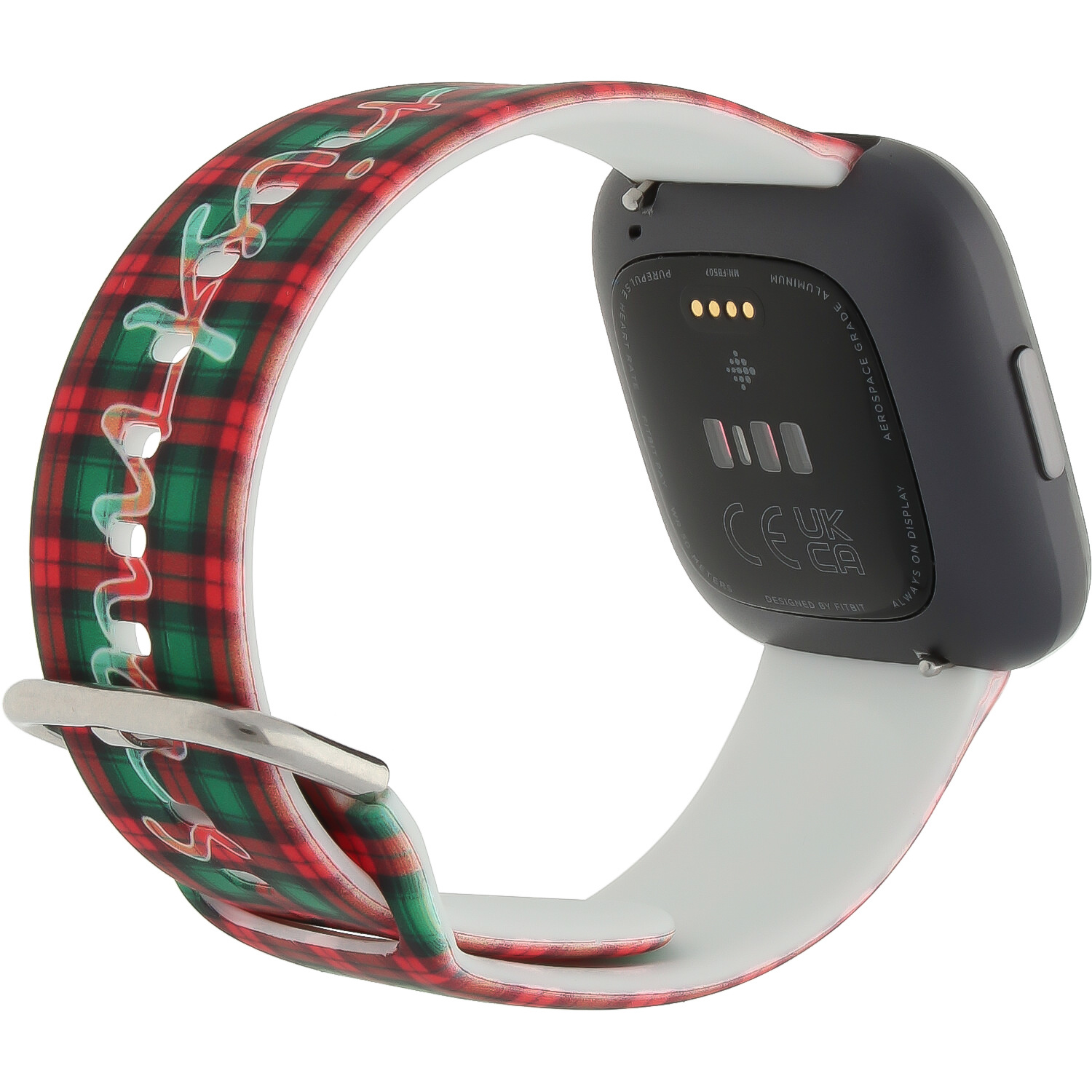 Fitbit Versa print sport band - kerst geruiten