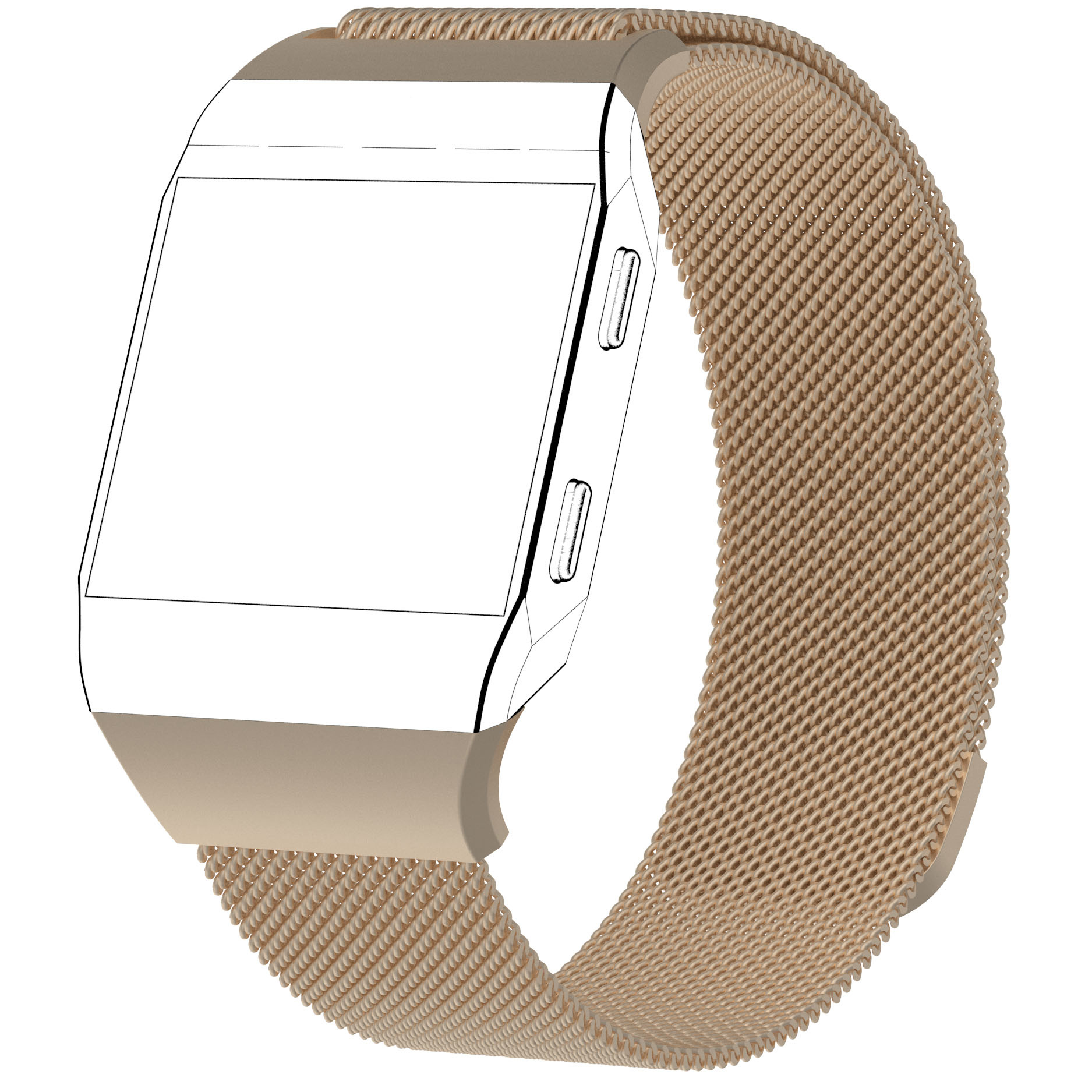 Fitbit Ionic milanese band - champagne