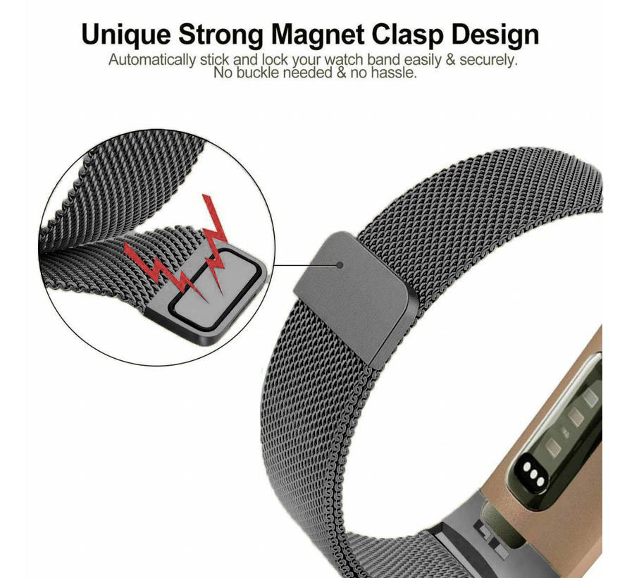 Fitbit Charge 3 & 4 milanese band - space gray