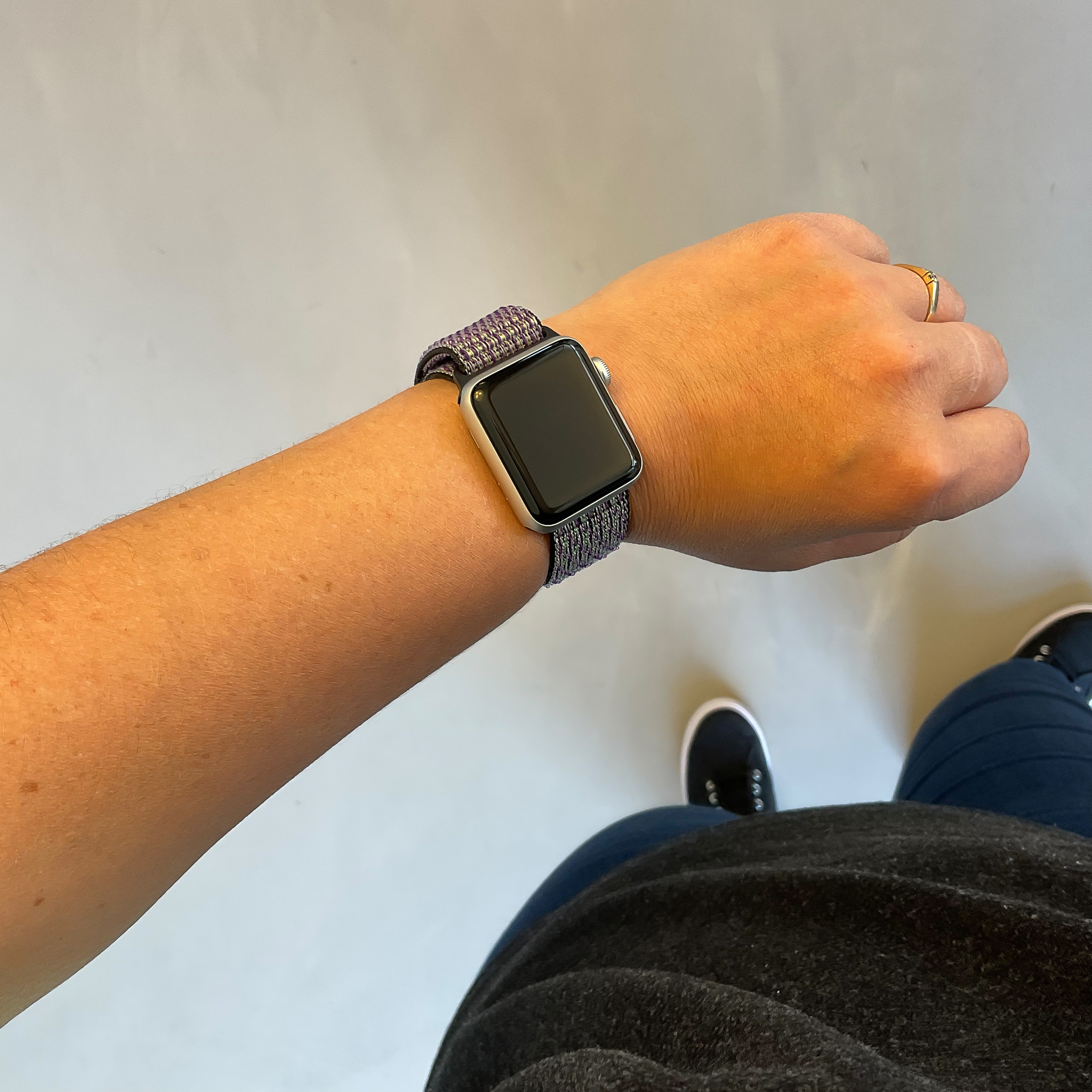 Apple Watch nylon geweven sport band  - woestijnzand volt