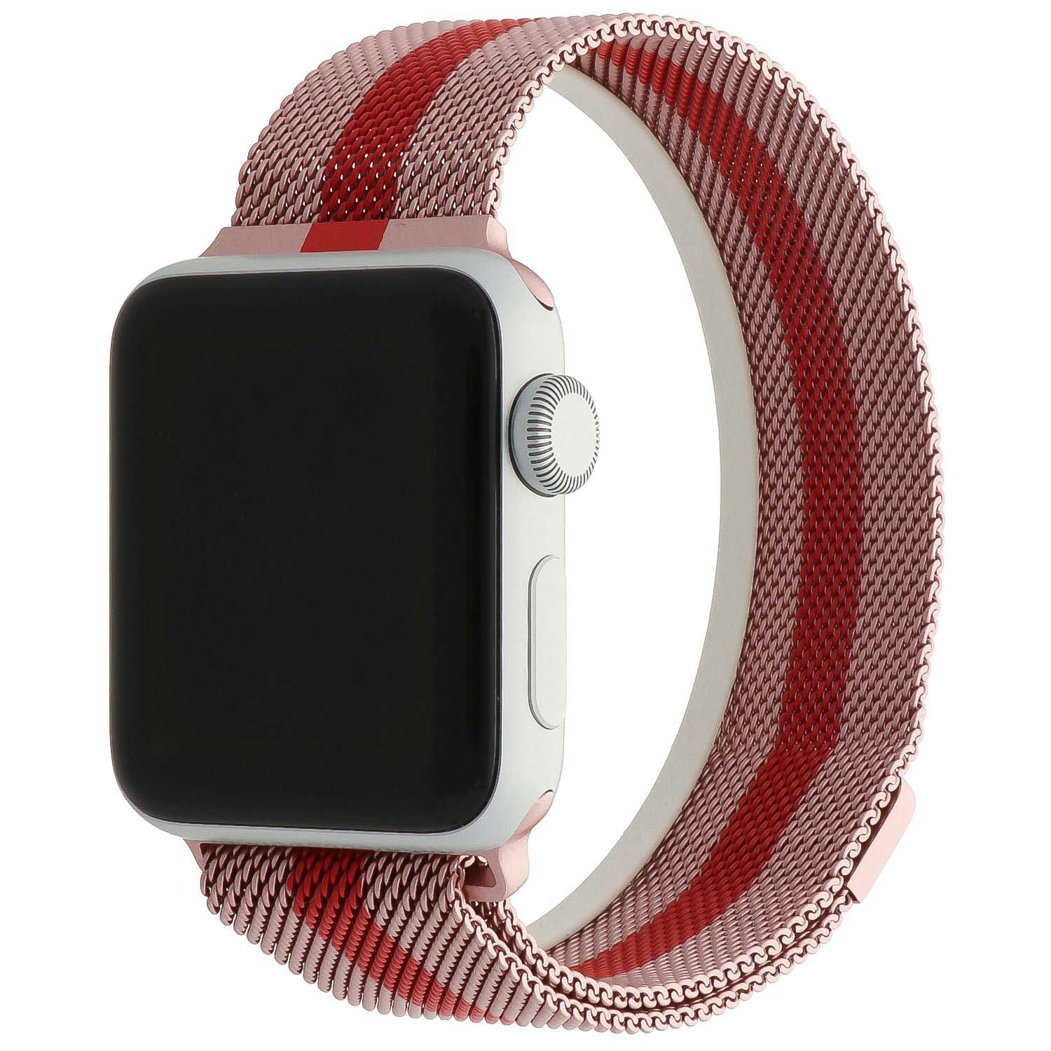 Apple-Watch-milanese-band-rose-rood-gestreept-7435110171198-123watches-hoofdfoto