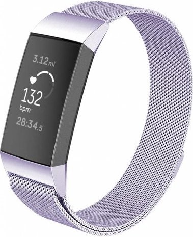 Fitbit Charge 3 & 4 milanese band - lavendel