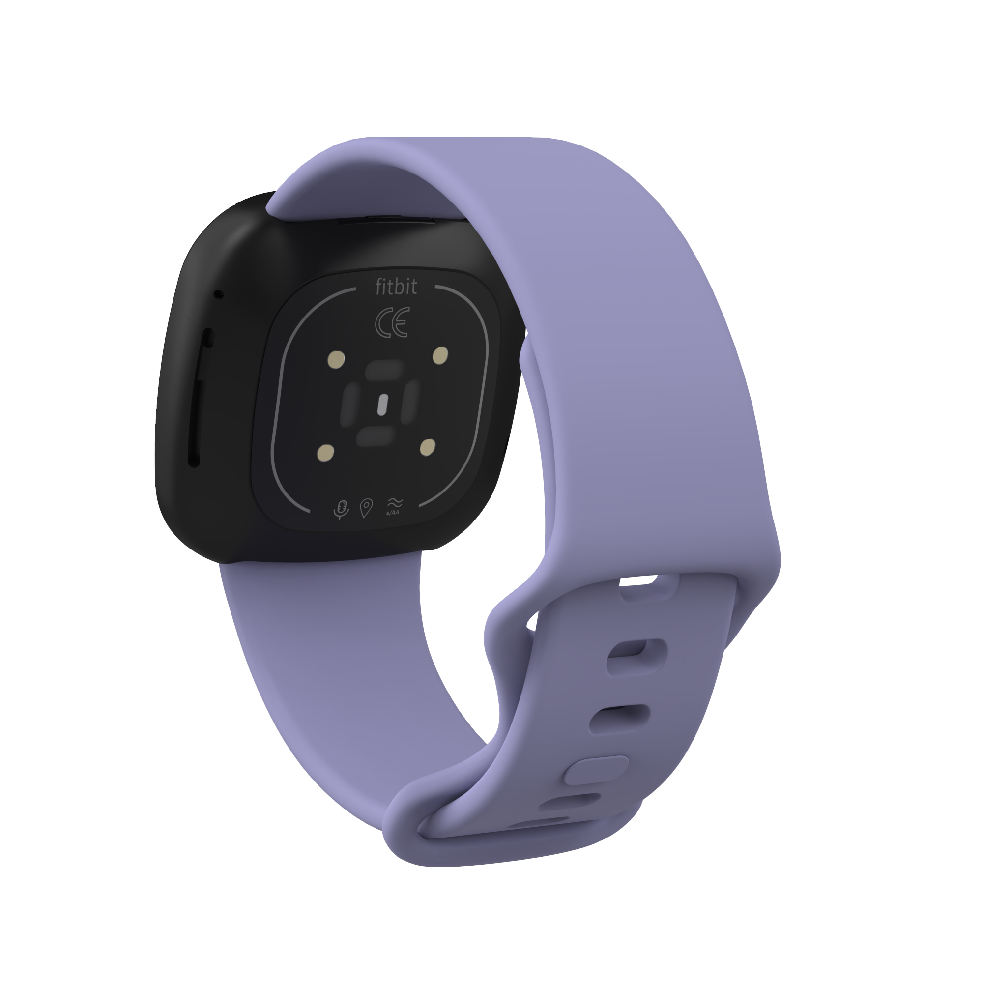 Fitbit Versa 3 / Sense sport band - violet paars