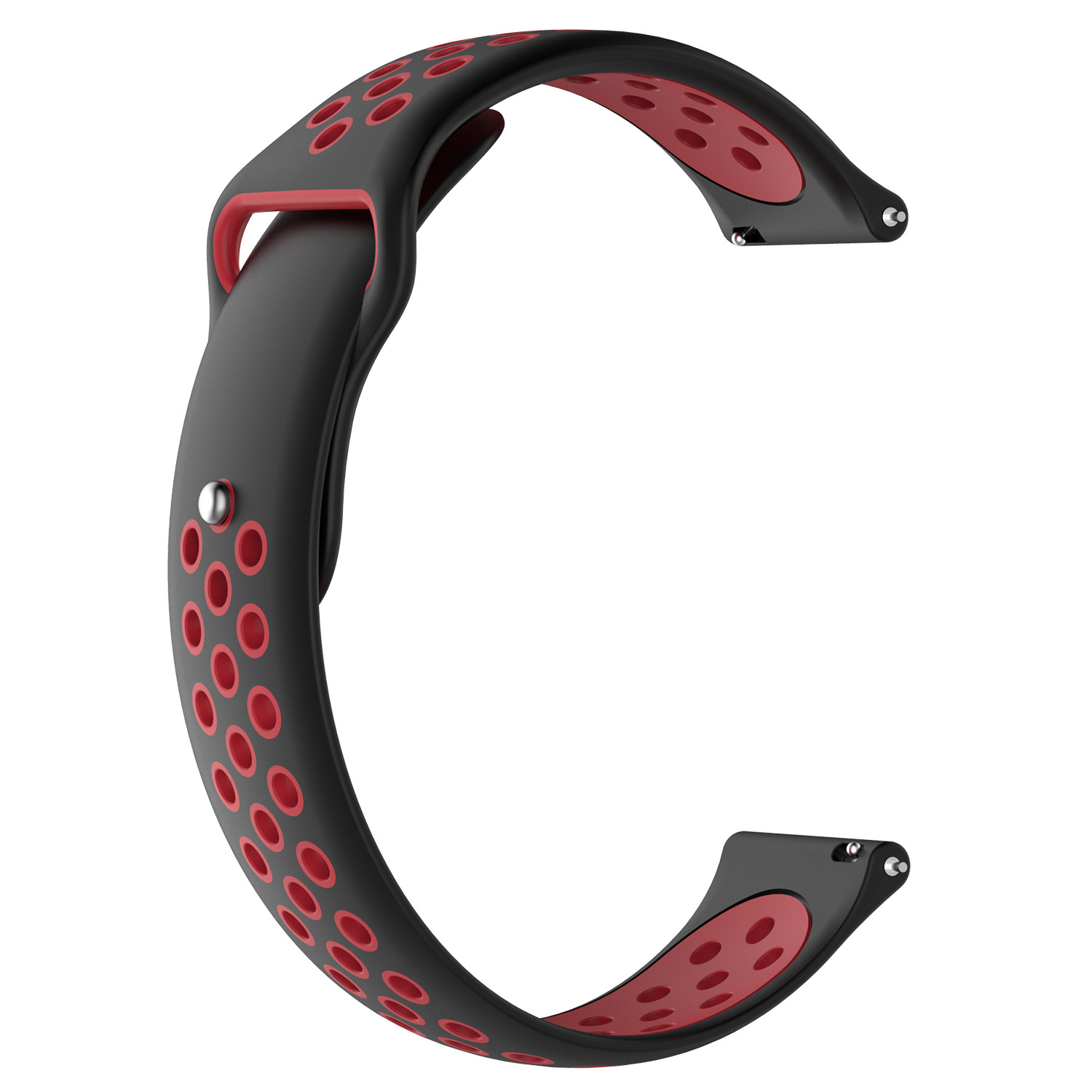 Samsung Galaxy Watch dubbel sport band - zwart rood