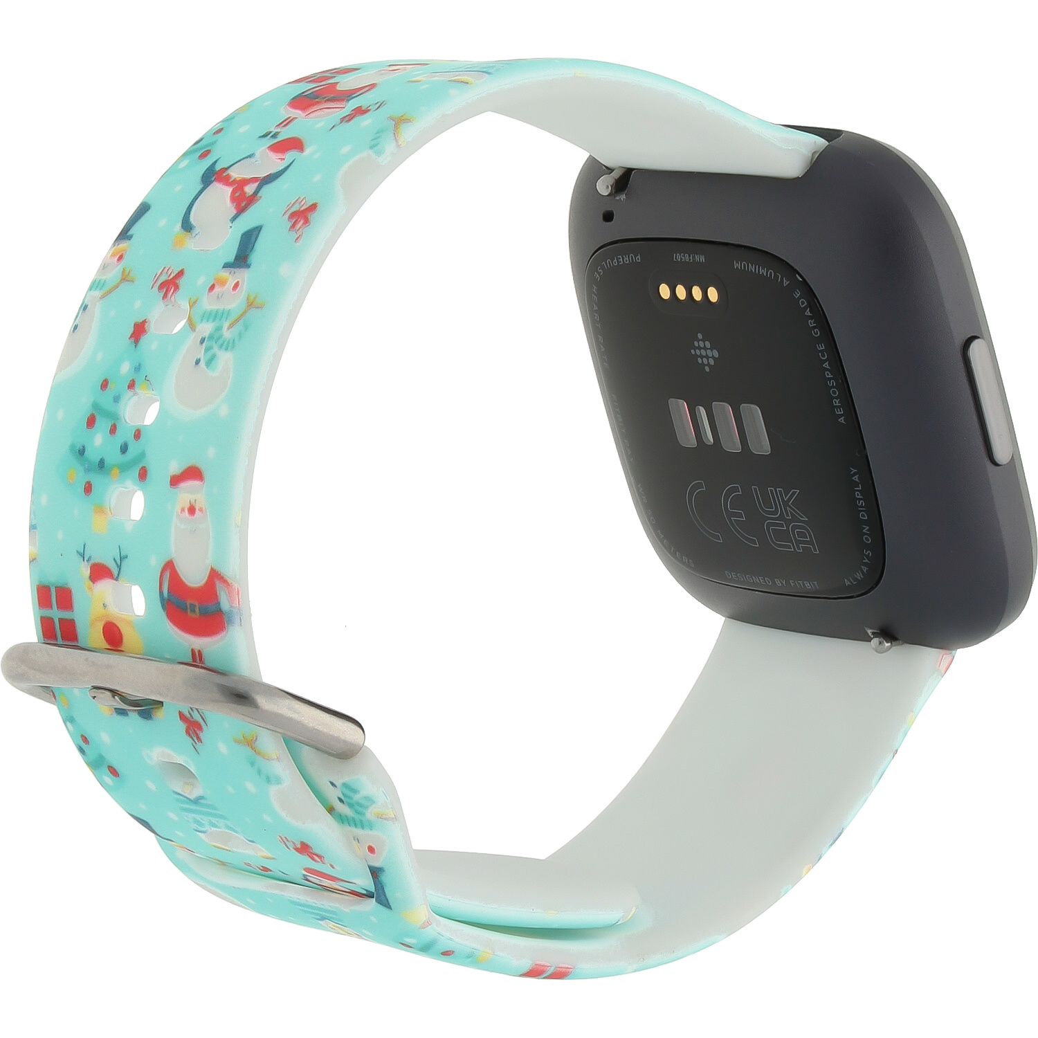 Fitbit Versa print sport band - kerst groen