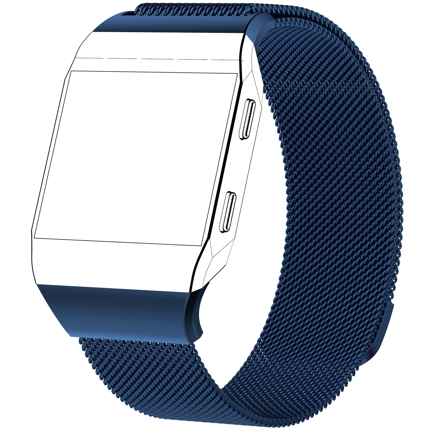 Fitbit Ionic milanese band - blauw