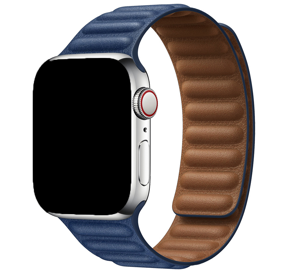 Apple Watch leren solo band - donkerblauw