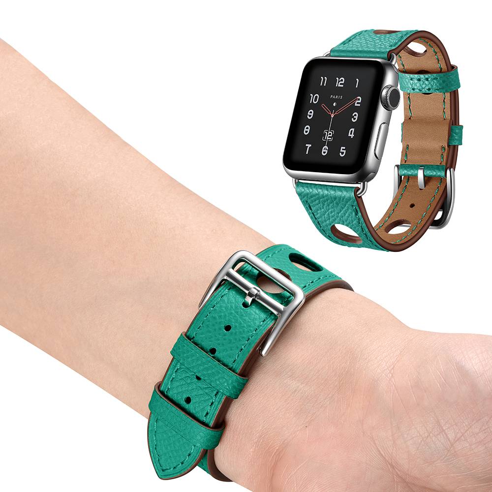 Apple Watch leren hermes band - groen