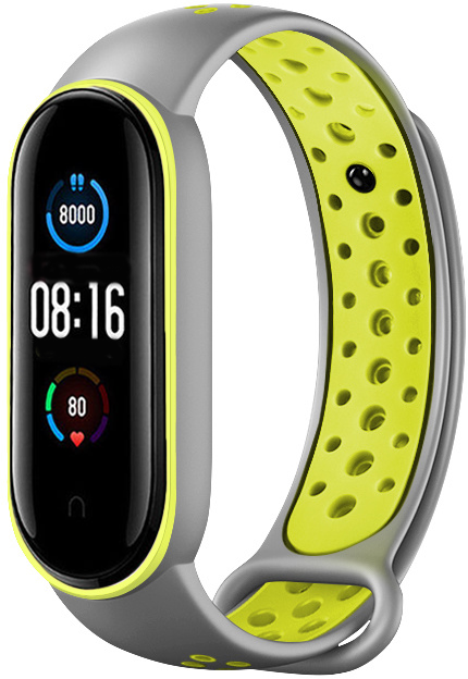 Xiaomi Mi 5/6 dubbel sport band - grijs groen