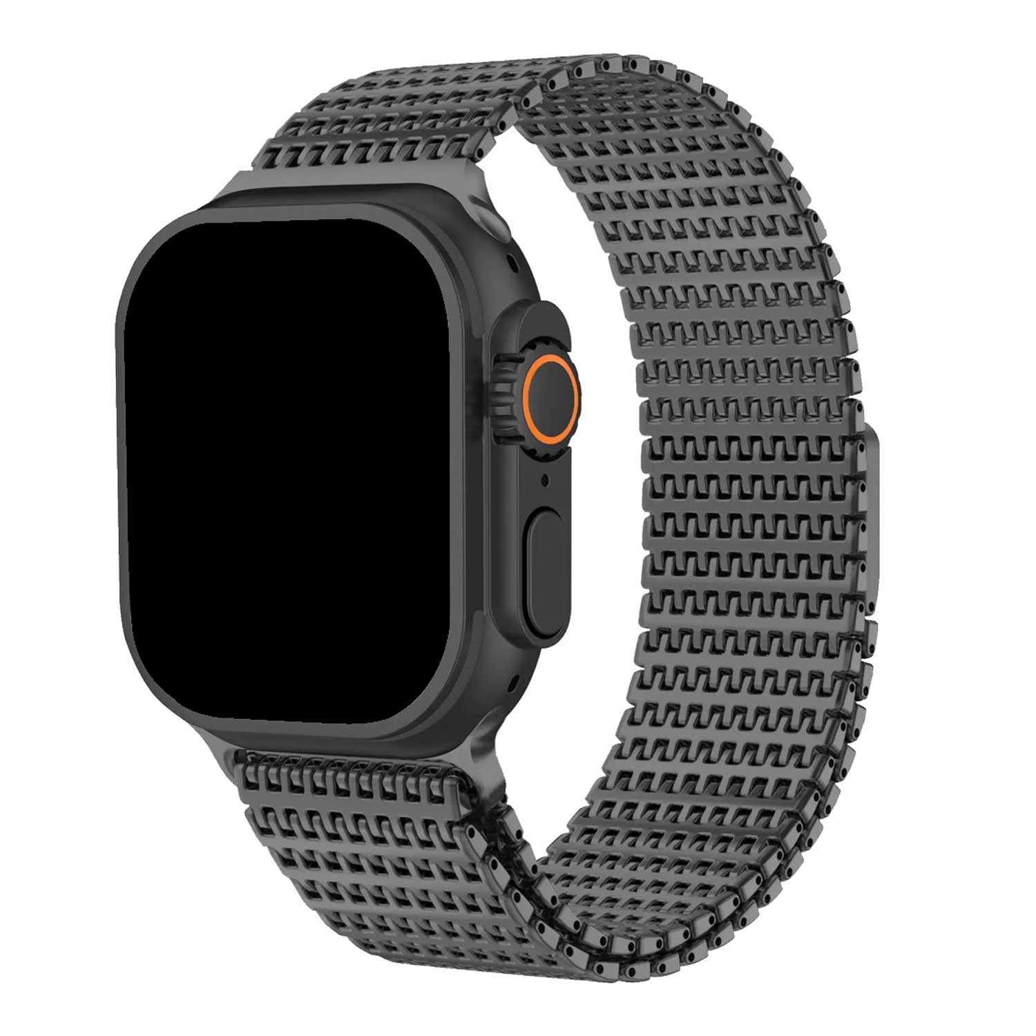 Apple Watch band Brava – staal – zwart