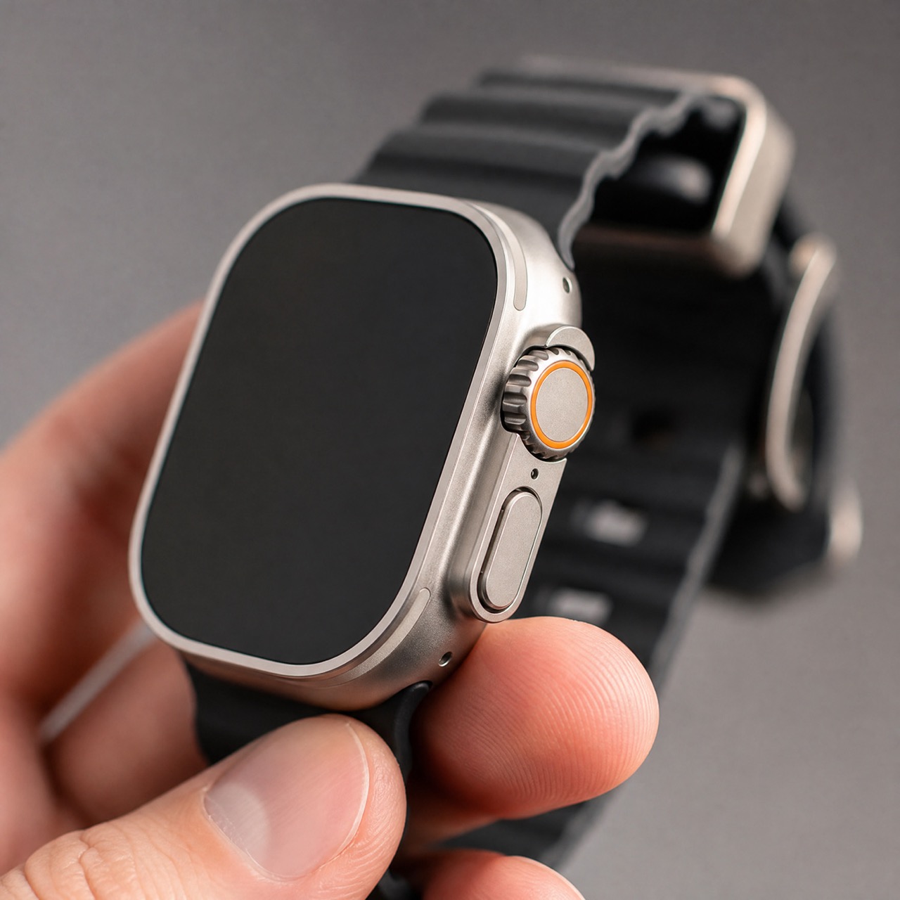 Apple Watch siliconen Ranger band - zwart