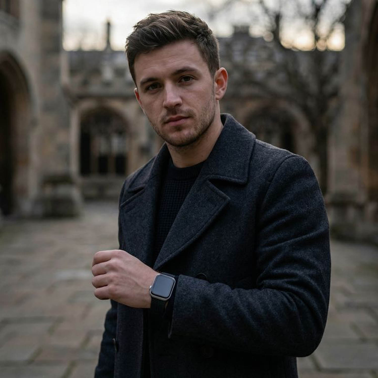 Apple-Watch-nylon-gevlochten-solo-band-zwart