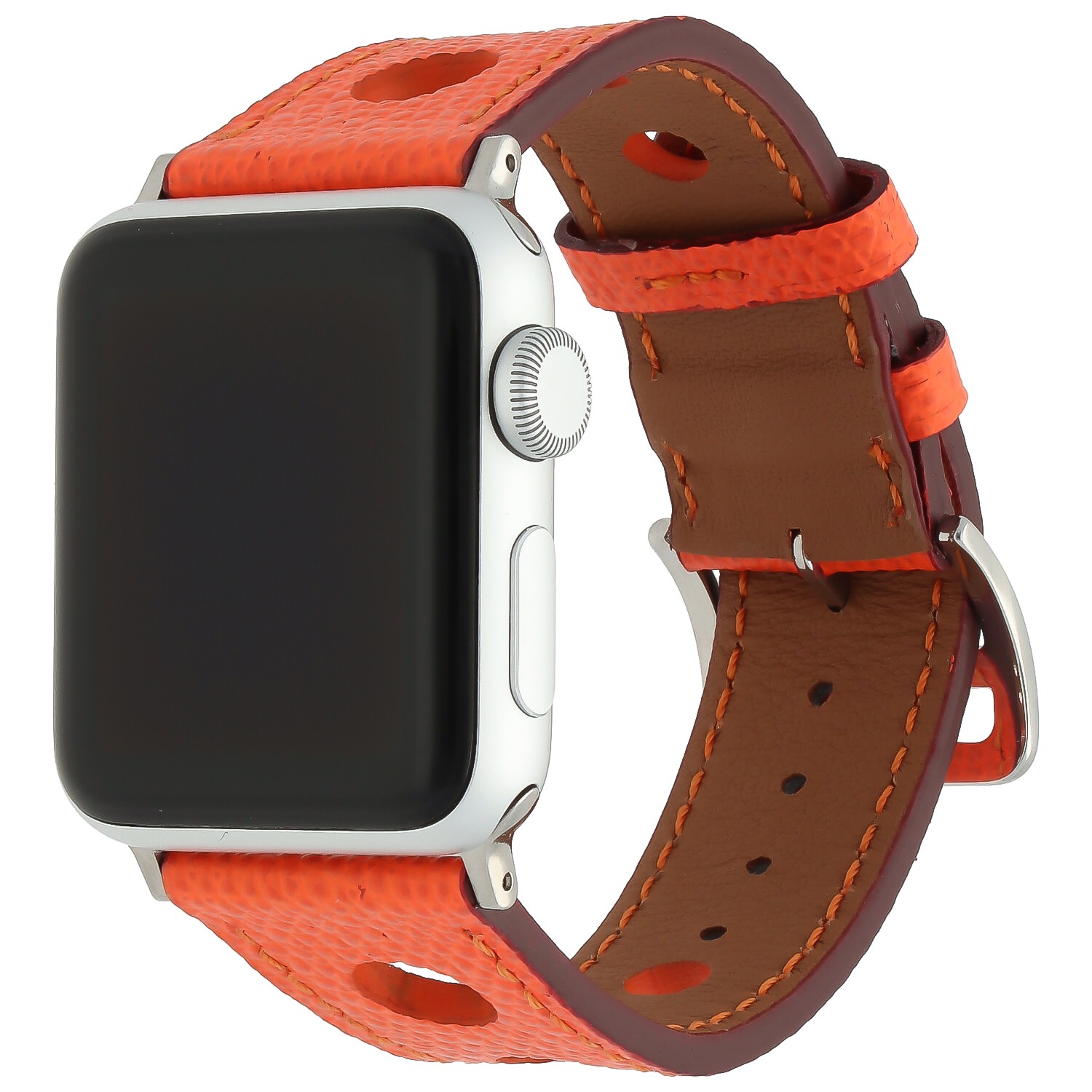 Apple Watch leren hermes band - oranje