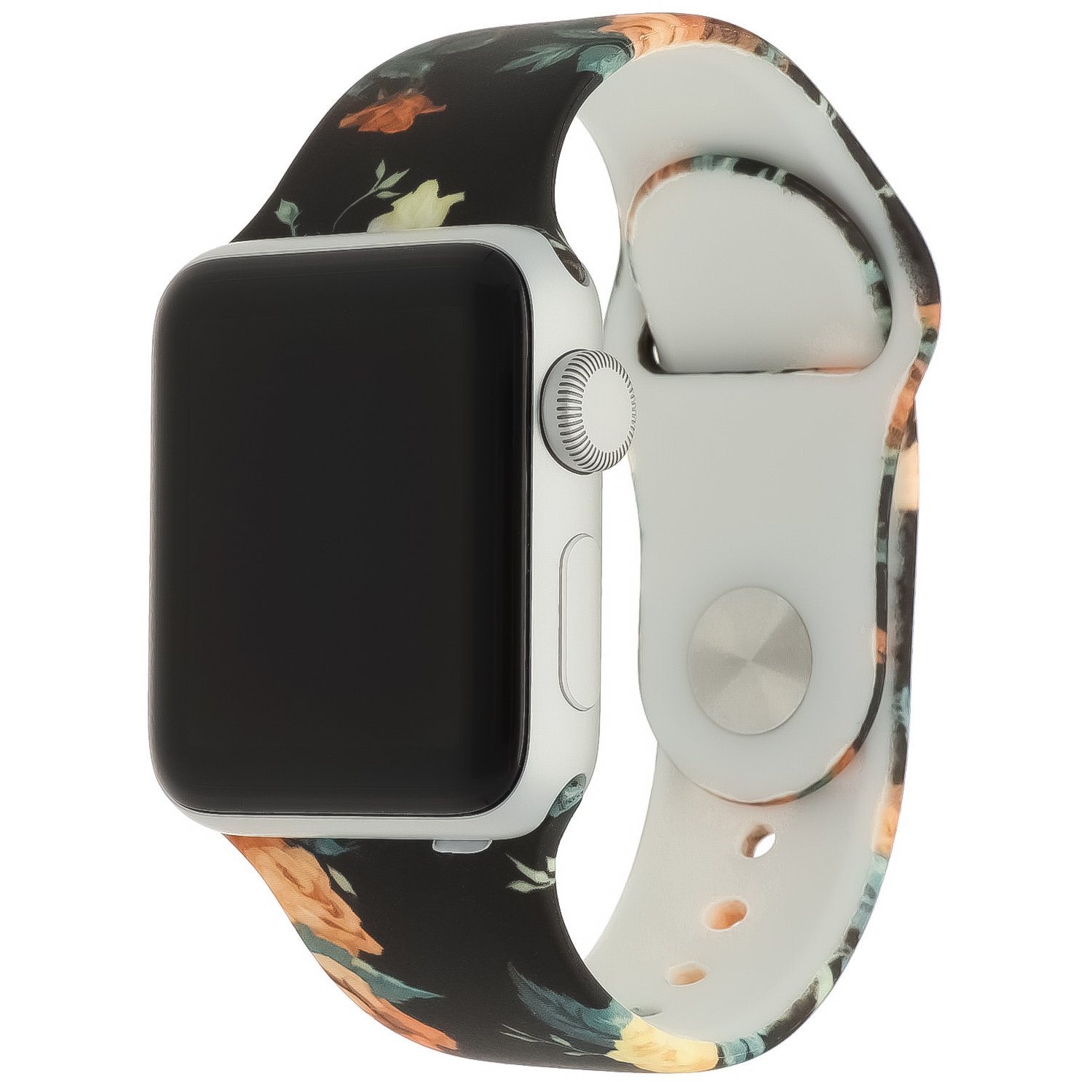 Apple Watch Print Sport Band - Pioen Oranje