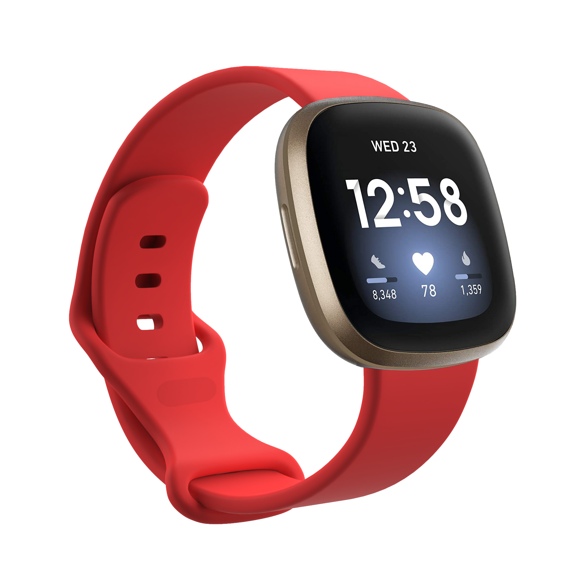 Fitbit Versa 3 / Sense sport band - rood