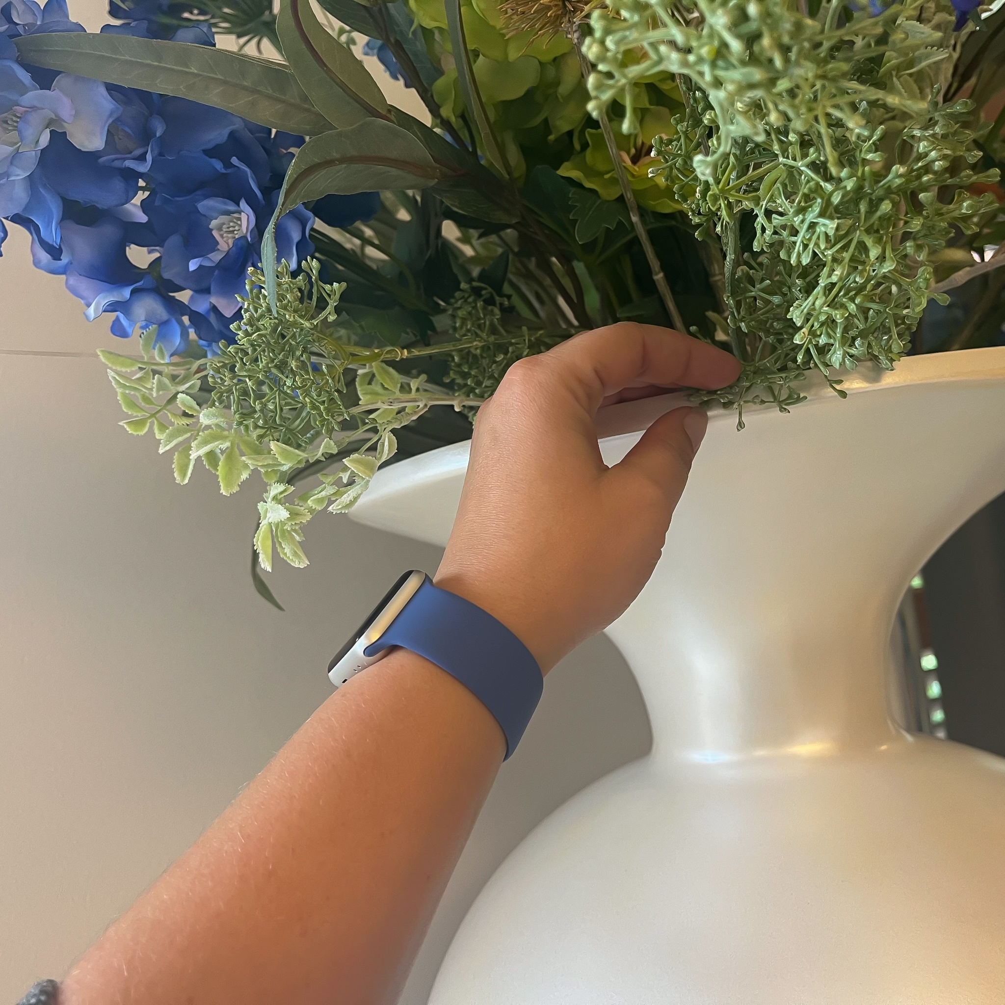 Apple Watch sport solo loop band - tomales blauw