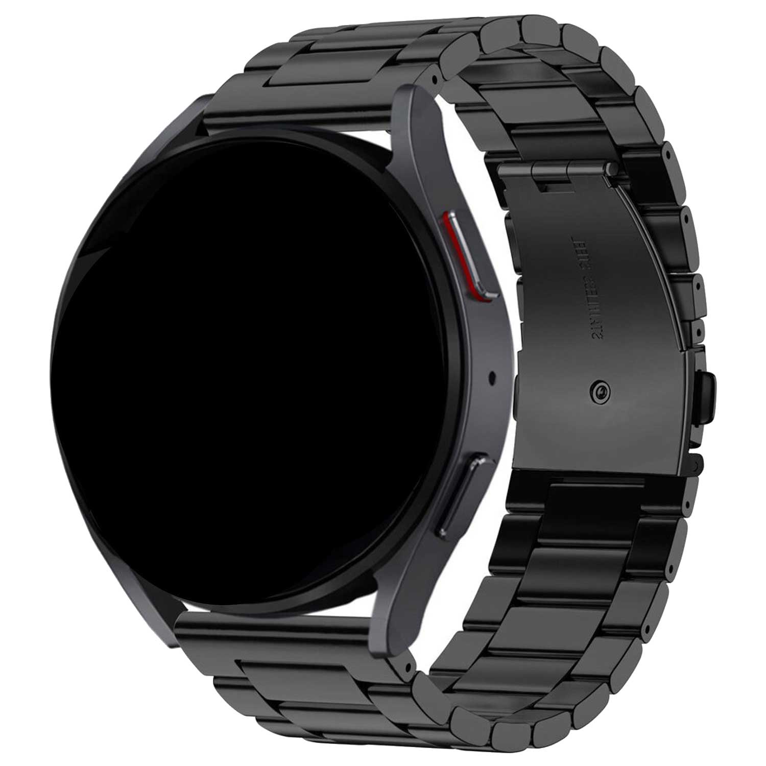 Samsung Galaxy Watch 6 kralen stalen schakel band - zwart