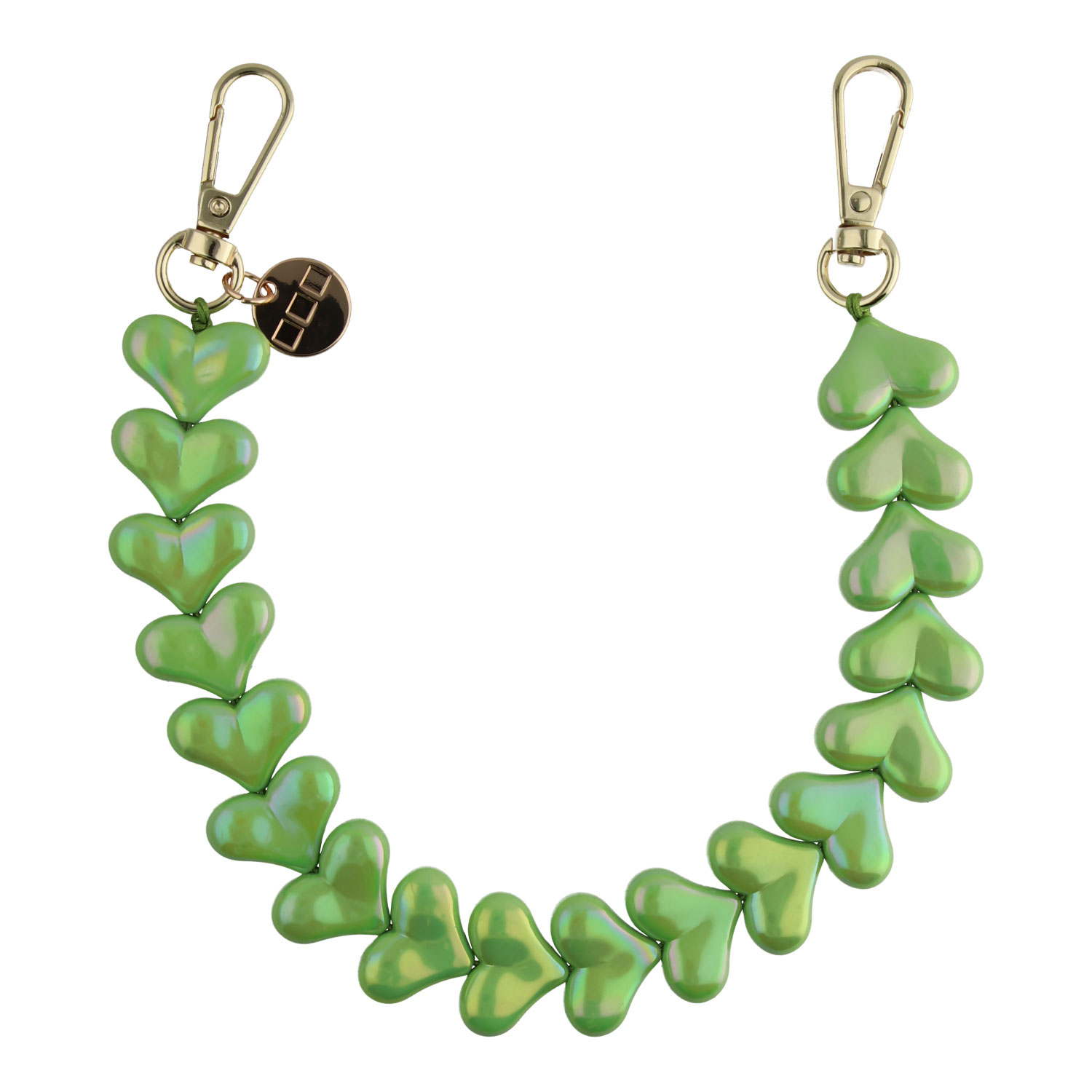 Telefoonkoord-heart-appelgroen-goud-7440850363376