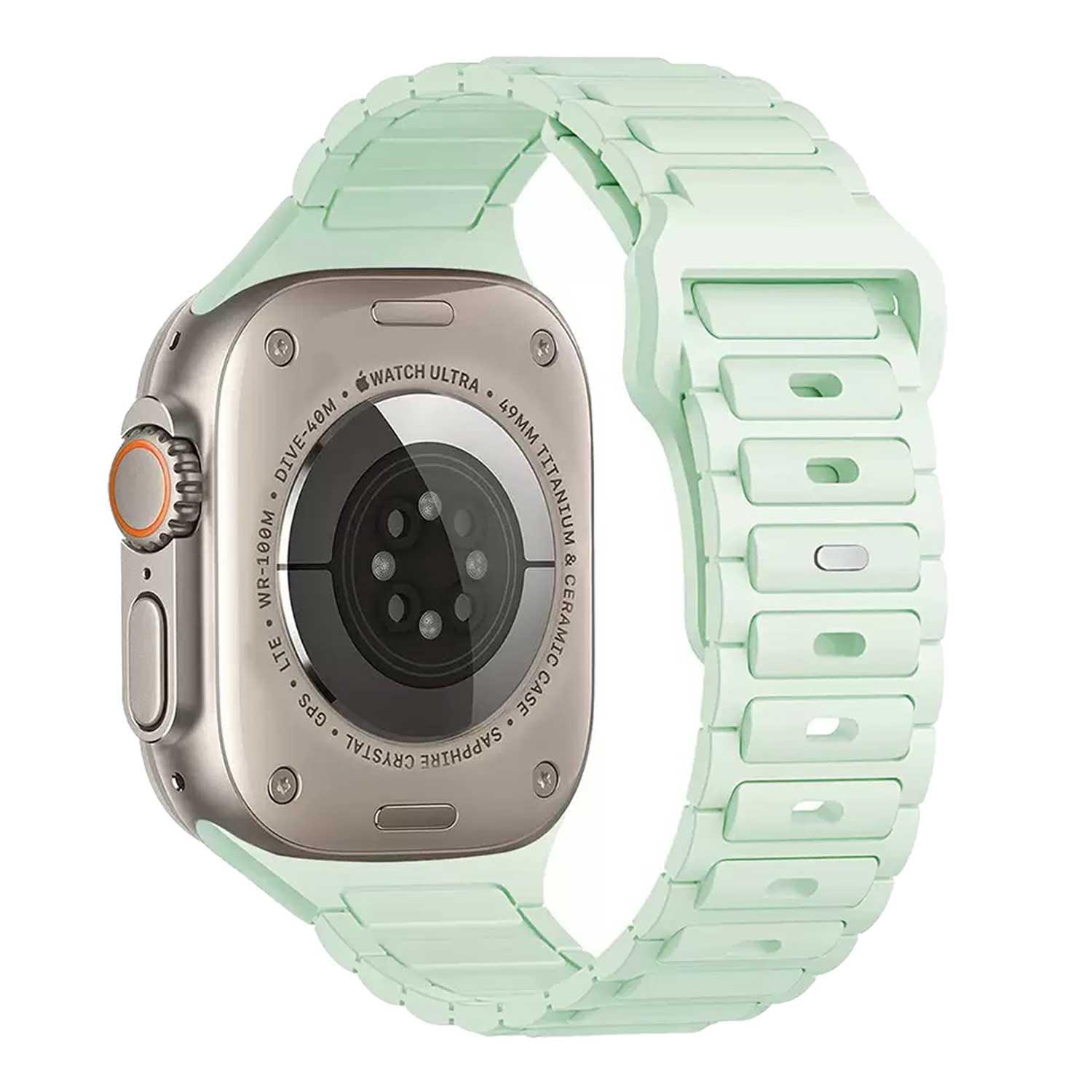 Apple Watch band Raveo – siliconen – mintgroen