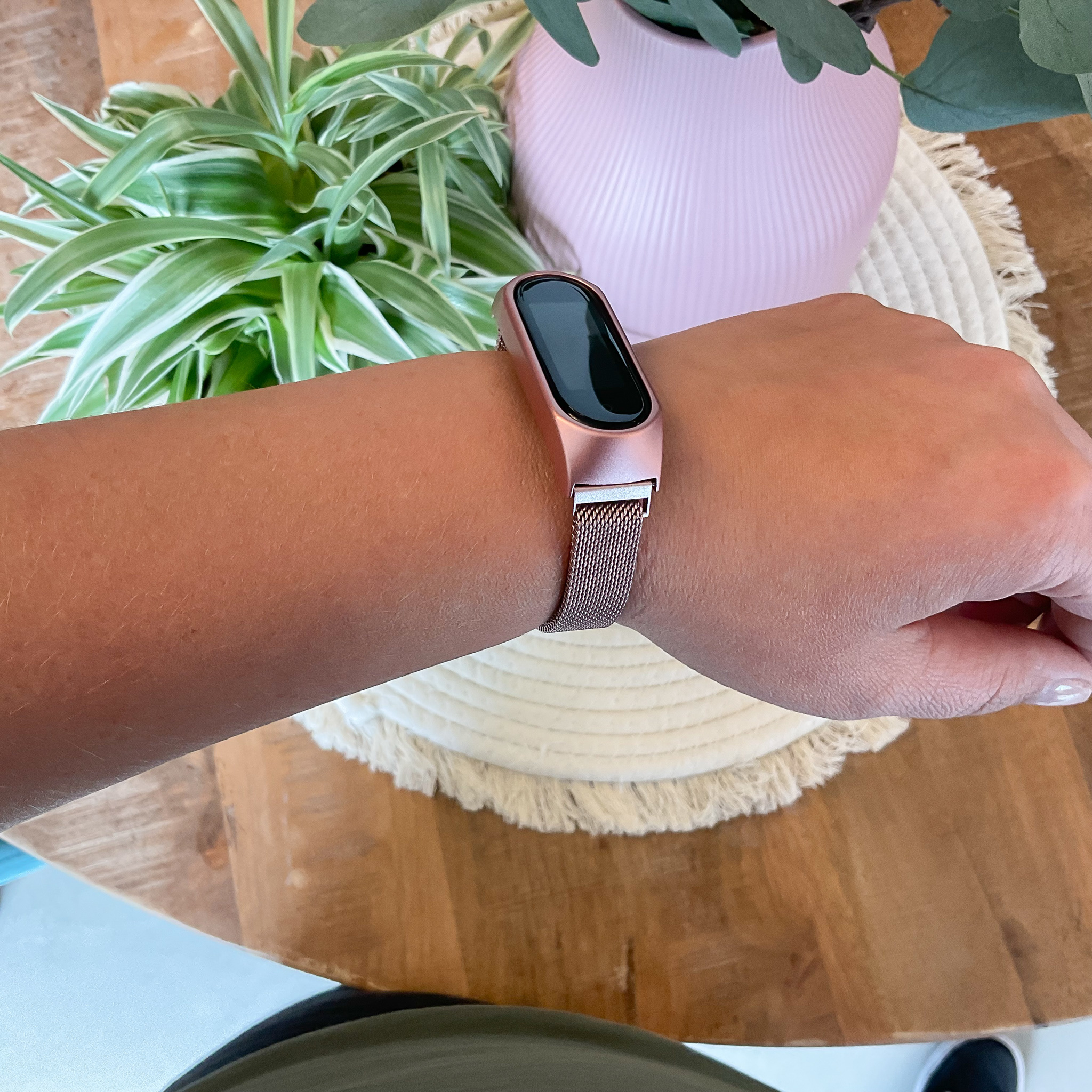 Xiaomi Mi 3/4/5/6 milanese band - rose rood