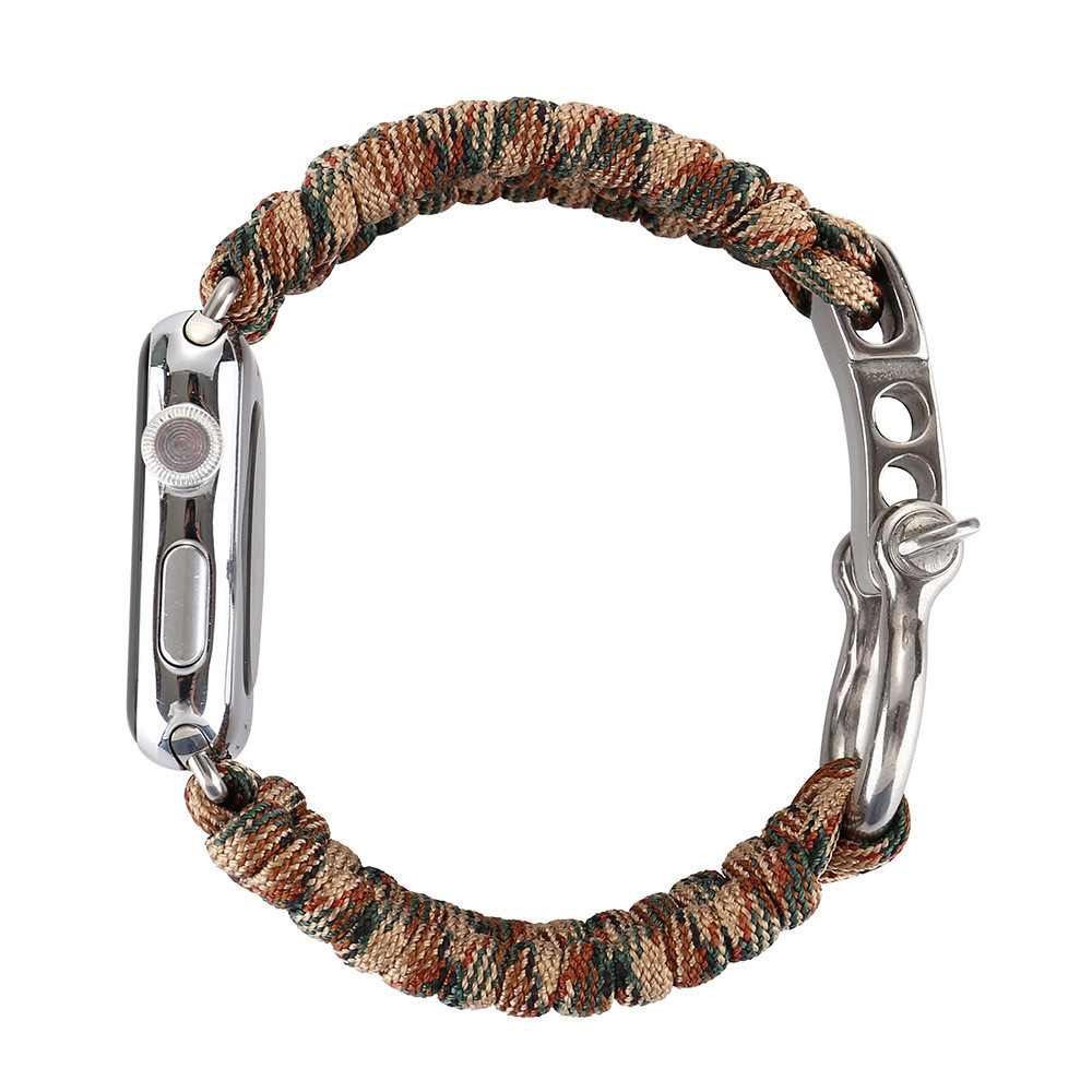 Apple Watch nylon rope band - camouflage bruin
